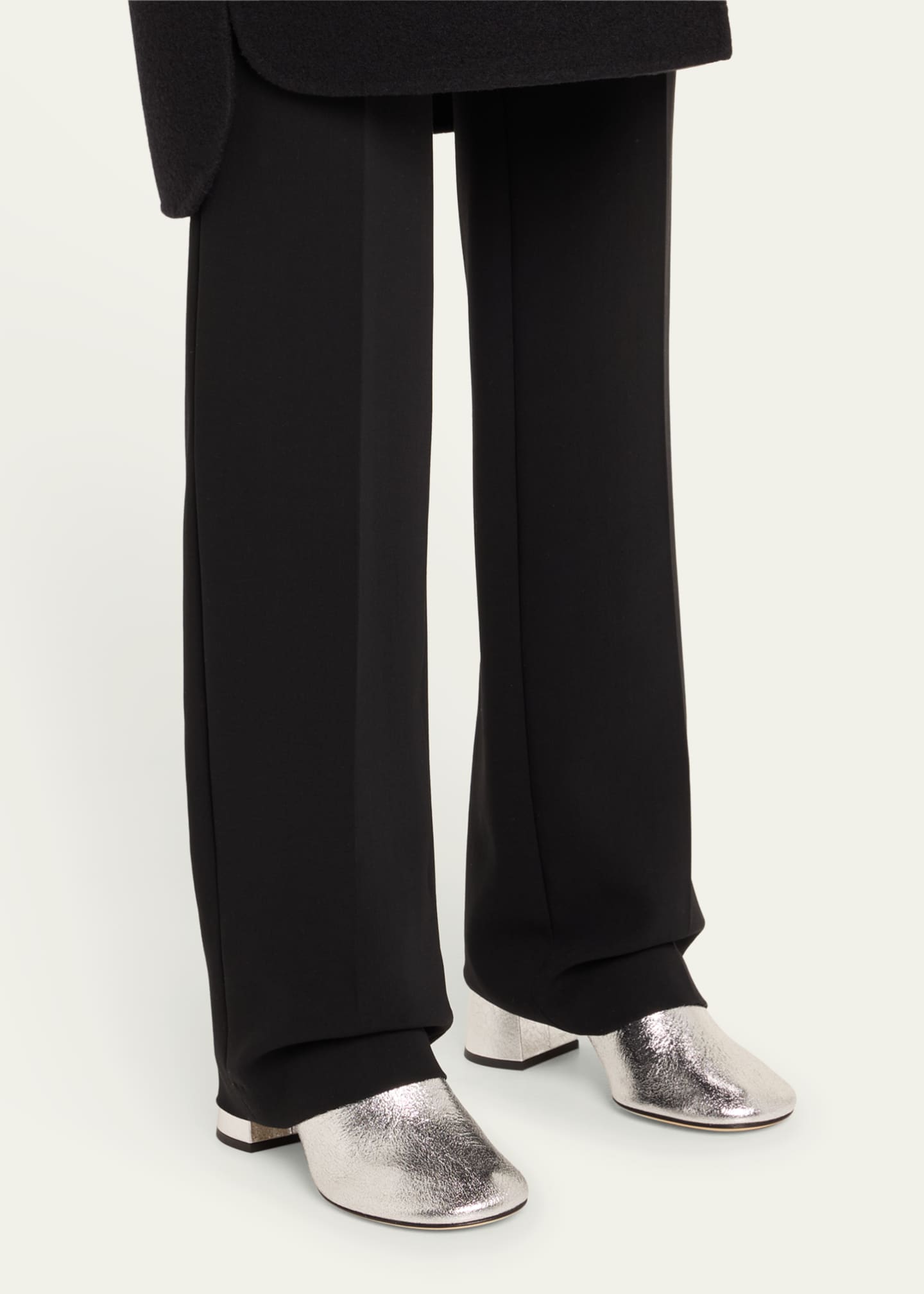 Dear Frances Harlow Metallic Leather Ankle Booties Image 2 of 6