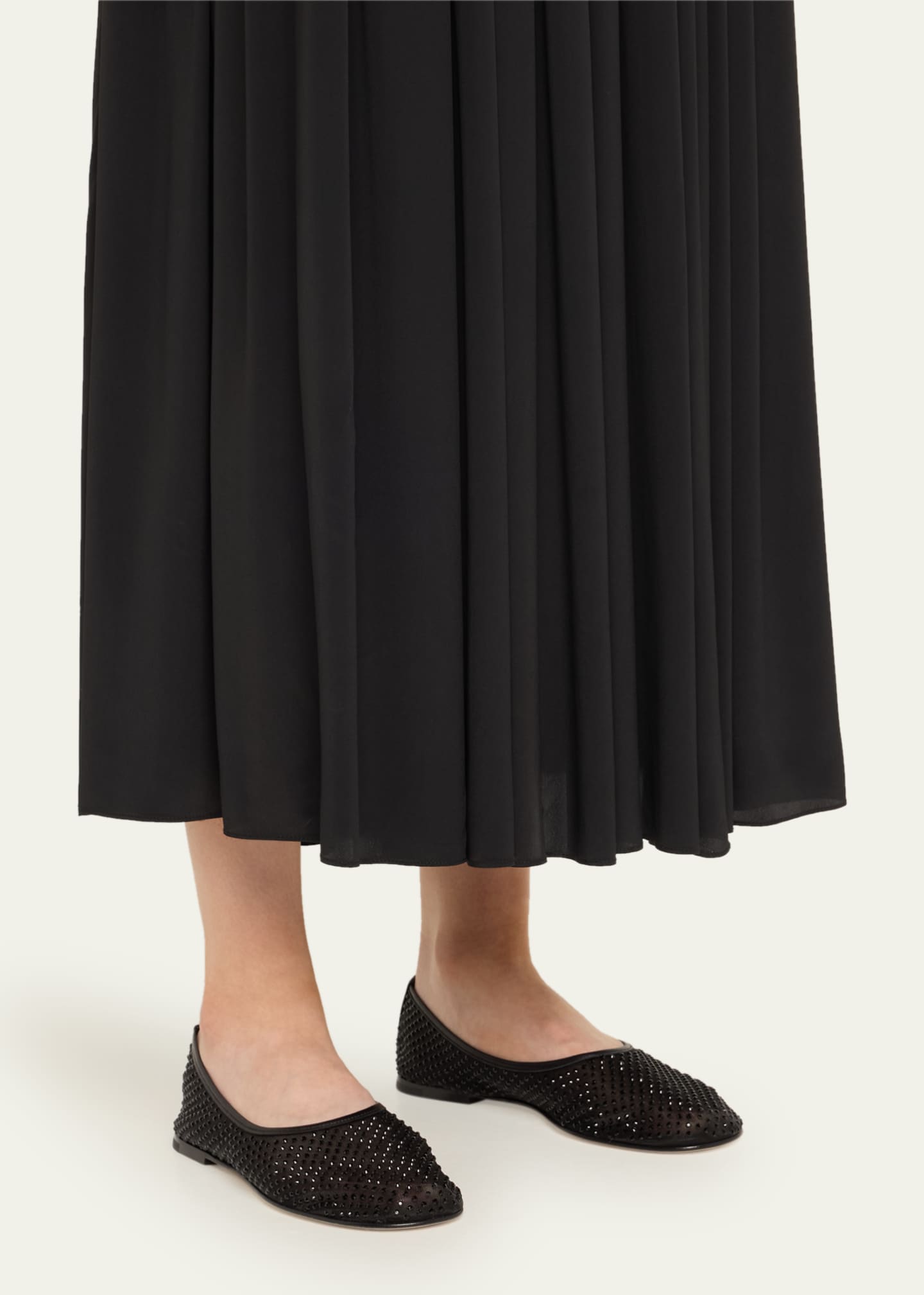 Dear Frances Balla Crystal Mesh Ballerina Flats Image 2 of 6