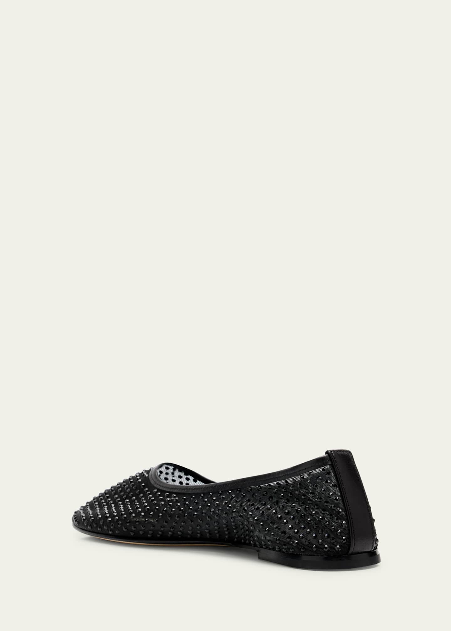 Dear Frances Balla Crystal Mesh Ballerina Flats Image 4 of 6