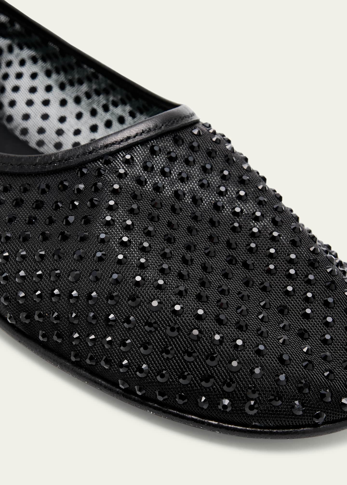 Dear Frances Balla Crystal Mesh Ballerina Flats Image 6 of 6