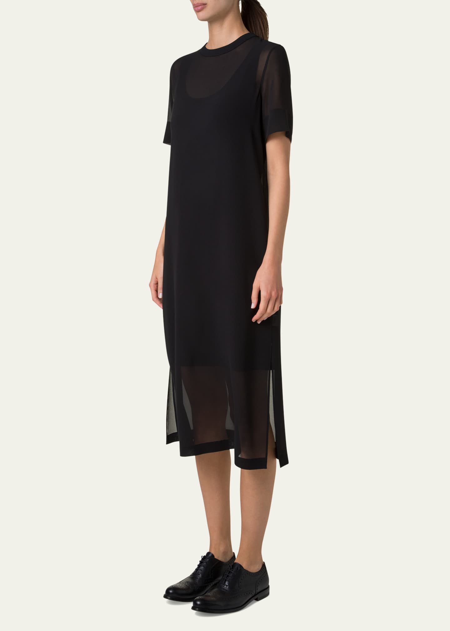 【美品】AKRIS アクリス　シルク　カットソー　ブラック アクリス(AKRIS)コレクション一覧｜ELLE ONLINE[エル・オンライン]
