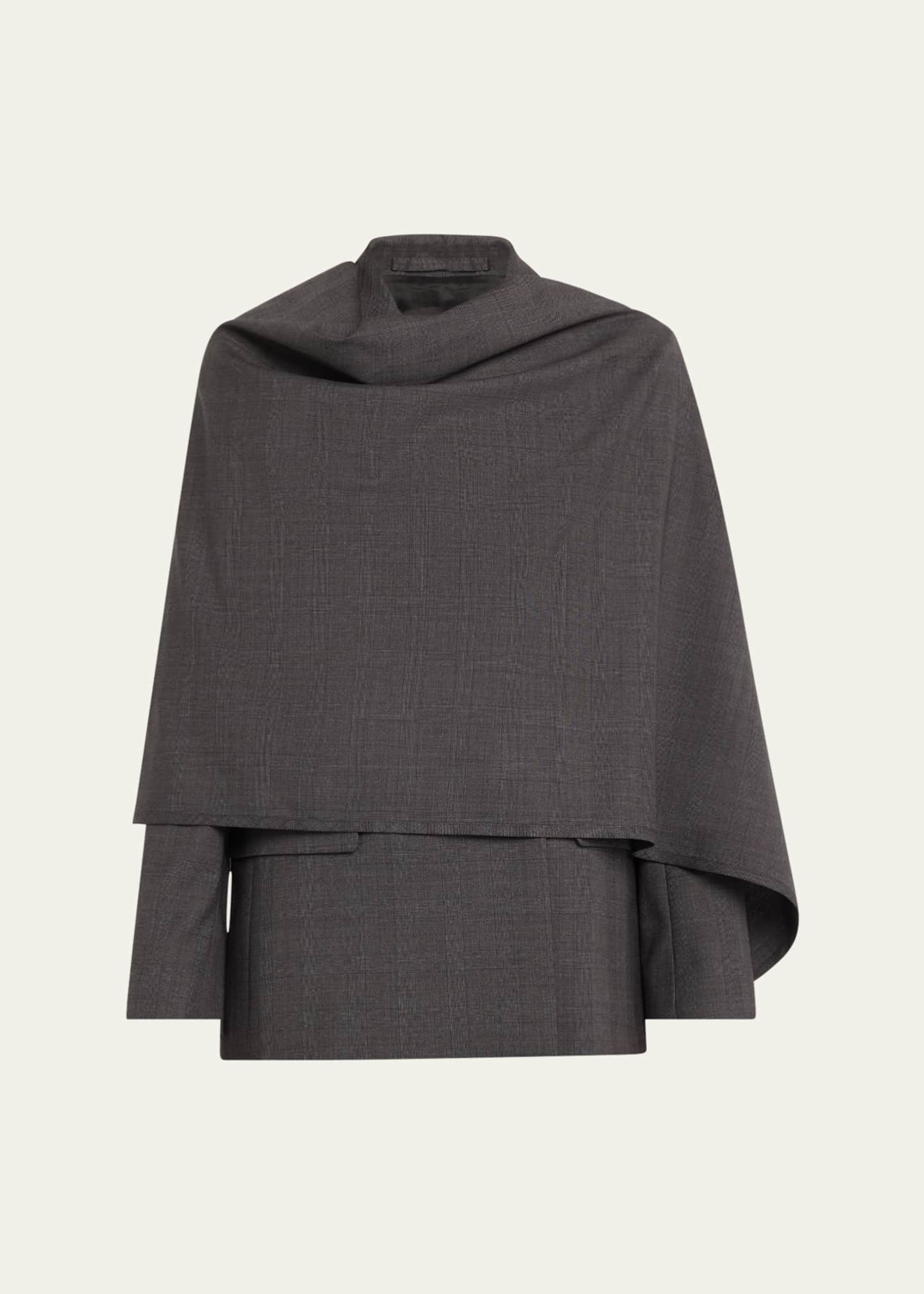 Cloak Double-Breasted Wool Blazer
