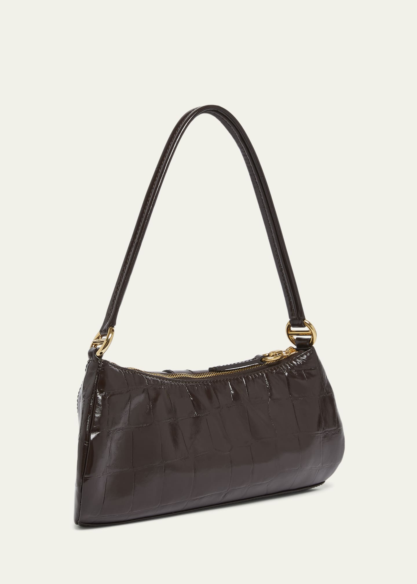 Chloe The 99 Shoulder Bag in Croc-Embossed Calfskin Image 3 of 5