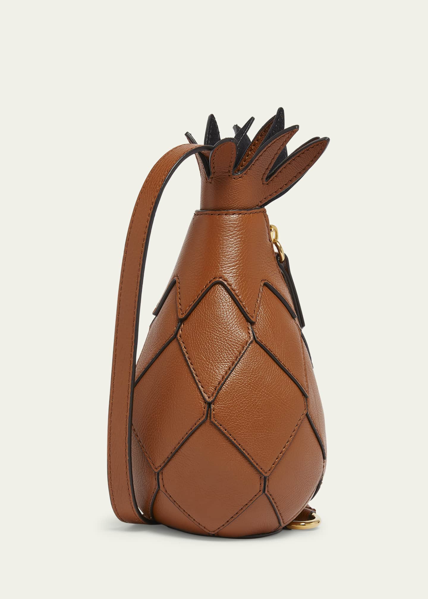 Chloe Brown Pineapple Shoulder Bag