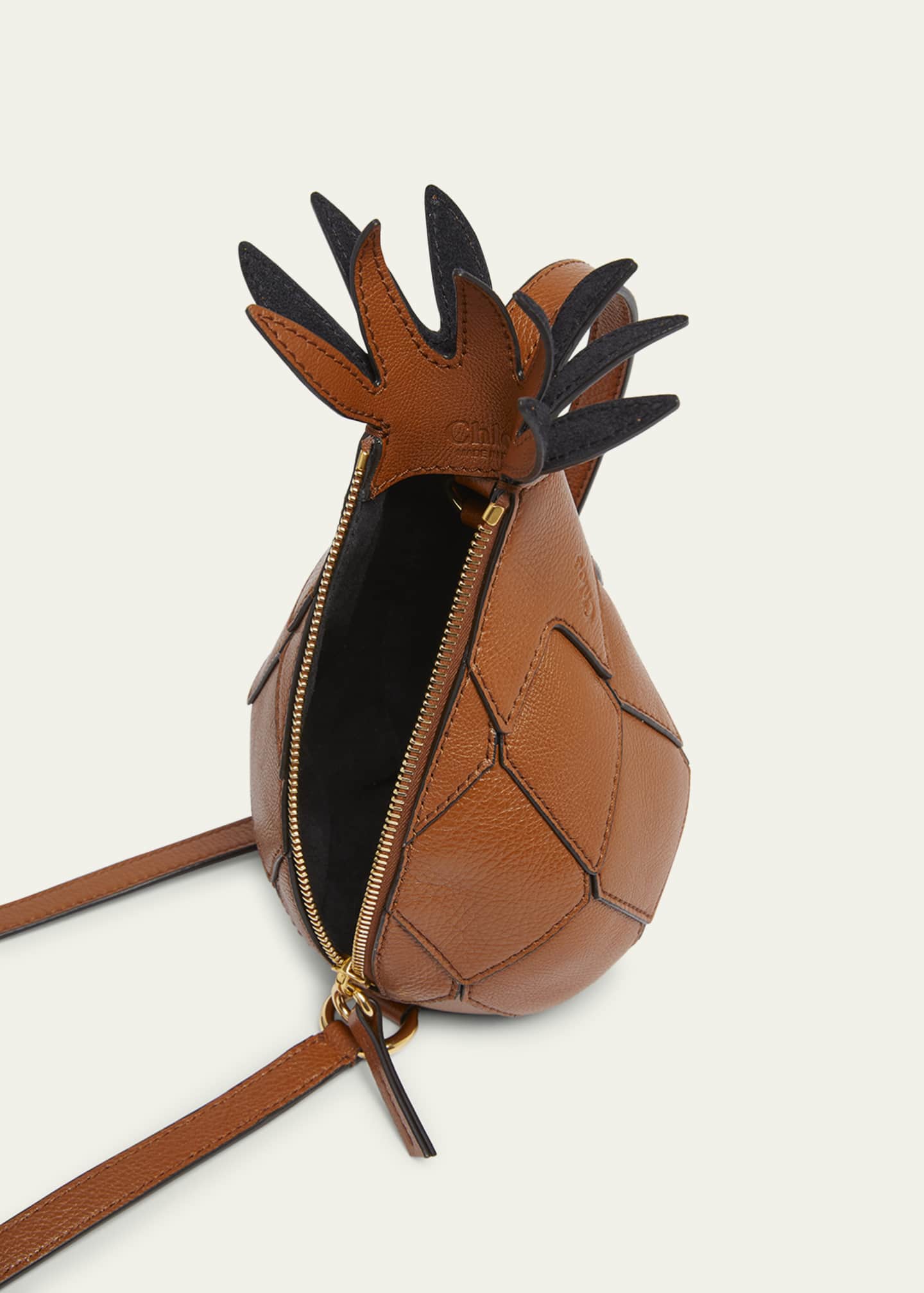 Chloe Bananas Pineapple Crossbody Bag in Calfskin Leather Image 4 of 5