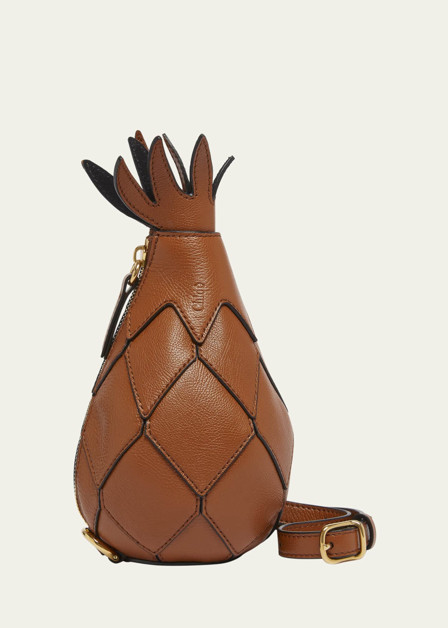 Chloe Bananas Pineapple Crossbody Bag in Calfskin Leather Image 1 of 5