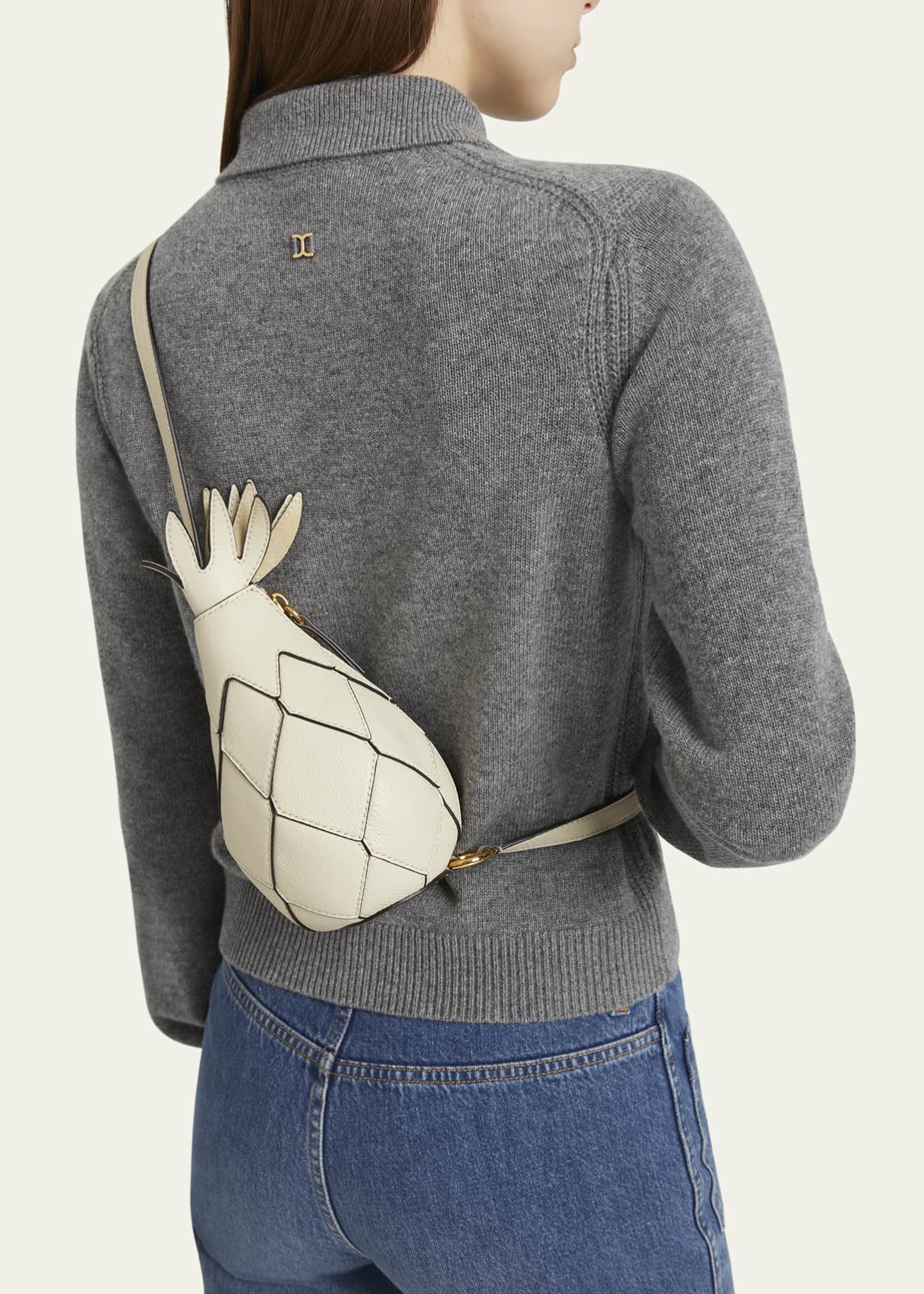 Chloe Bananas Pineapple Crossbody Bag in Calfskin Leather Image 2 of 5