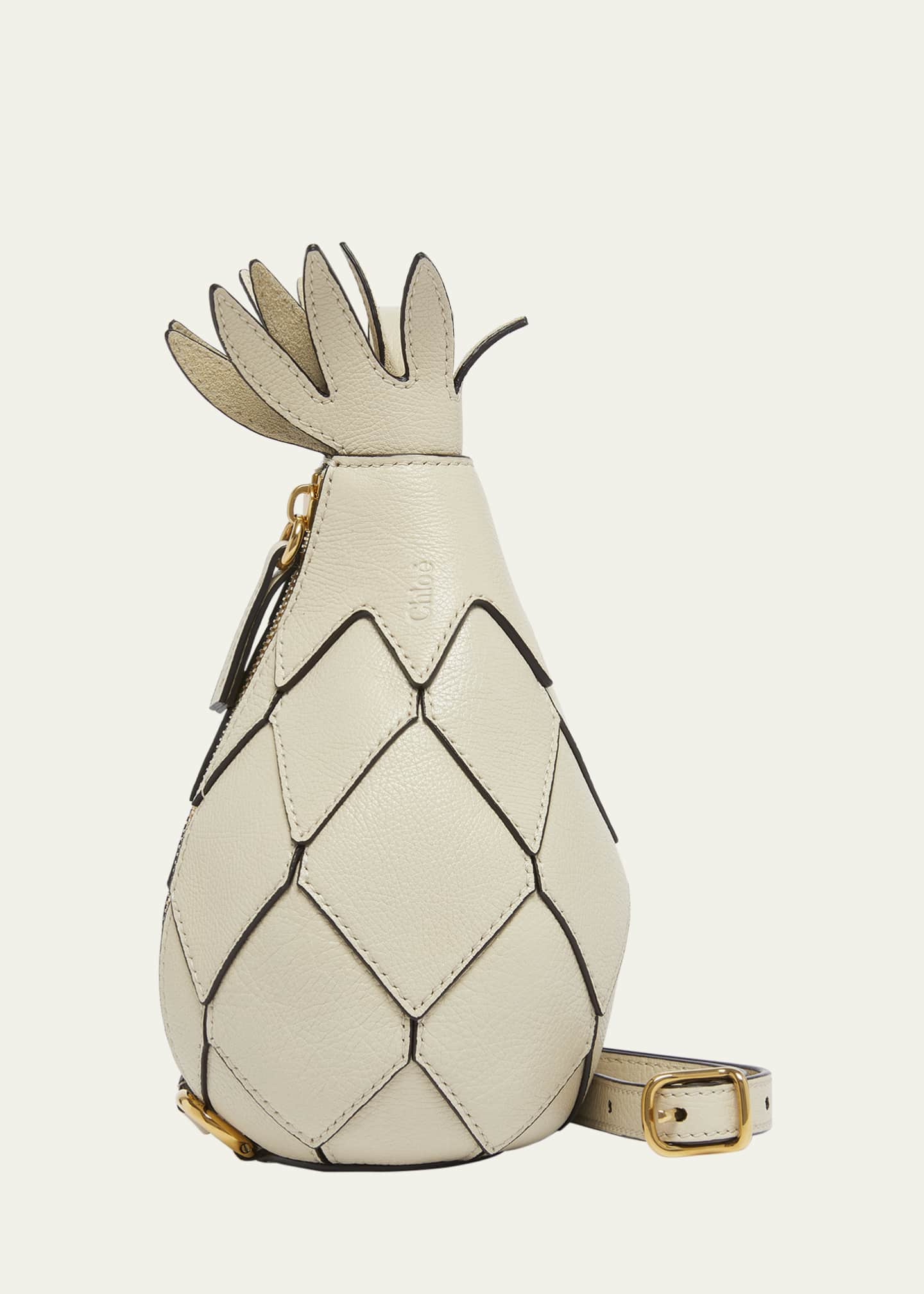Chloe Bananas Pineapple Crossbody Bag in Calfskin Leather Image 1 of 5