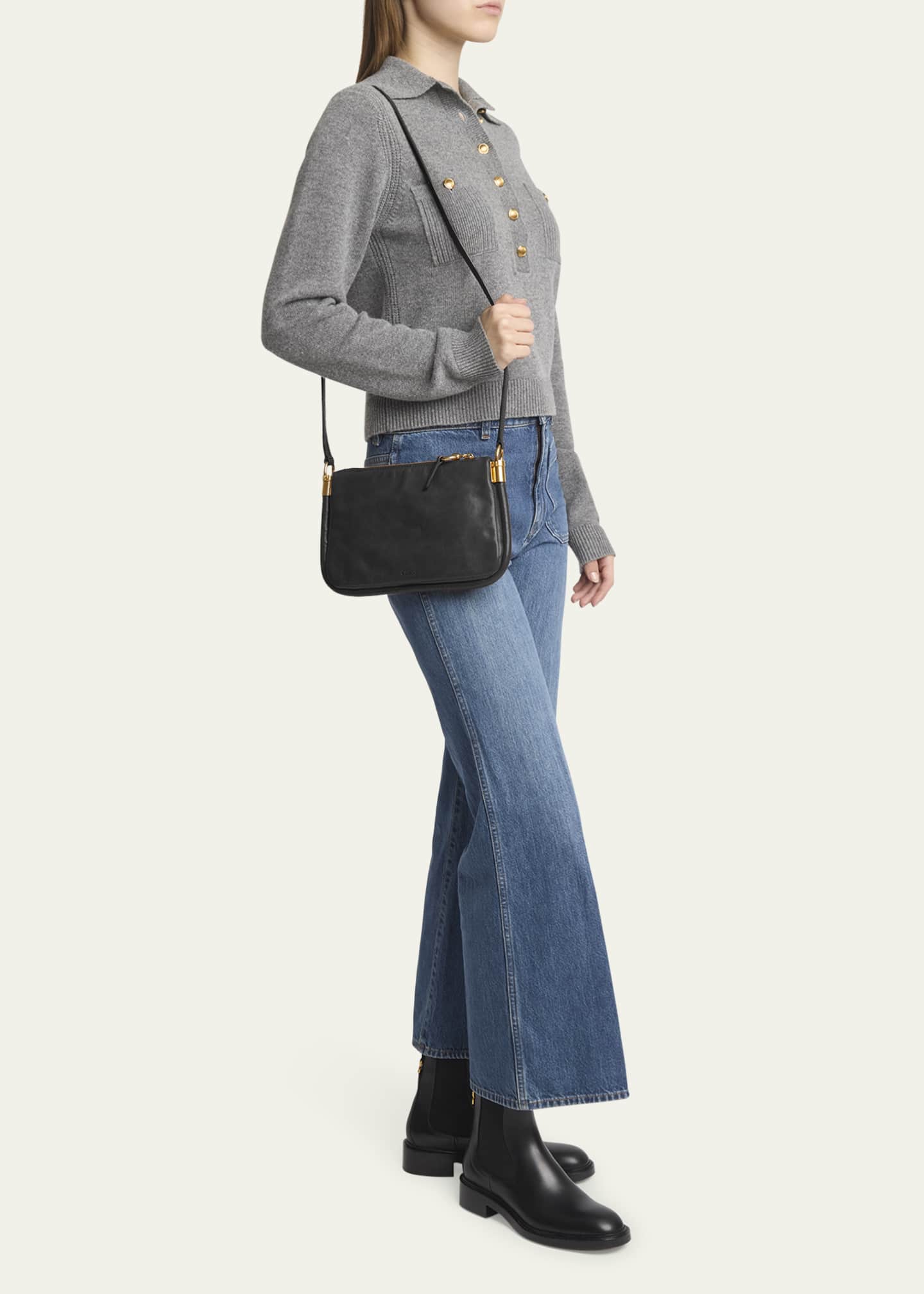 Chloe Paraty 24 Crossbody Bag in Calfskin Leather Image 5 of 5