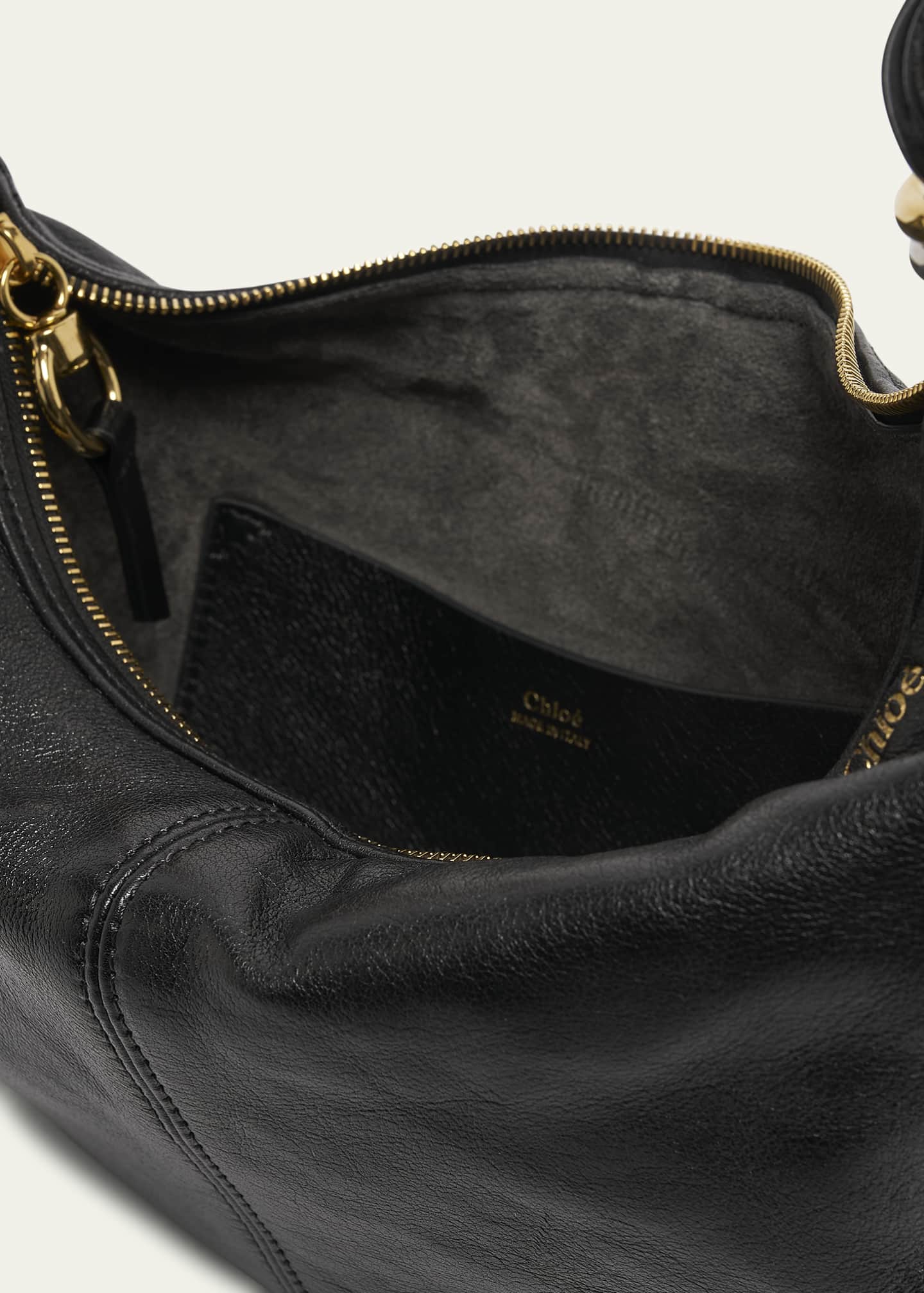 Chloe Bracelet Banana Shoulder Bag in Buffalo Leather Image 3 of 3