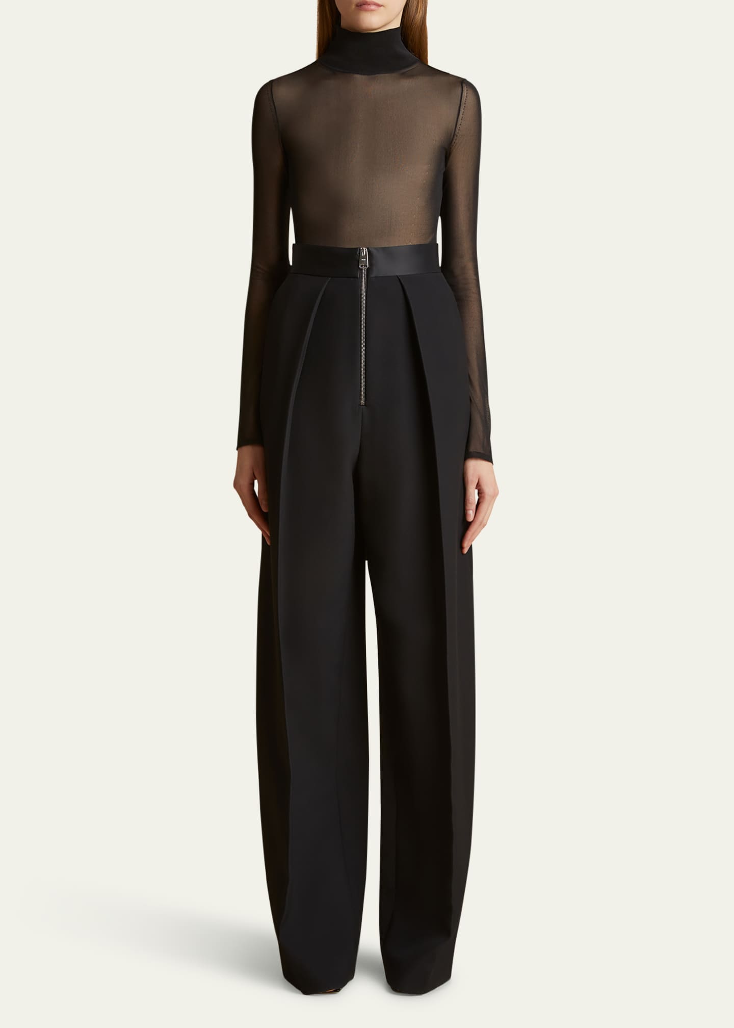 yo biotop Sheer turtle body suit｜長袖