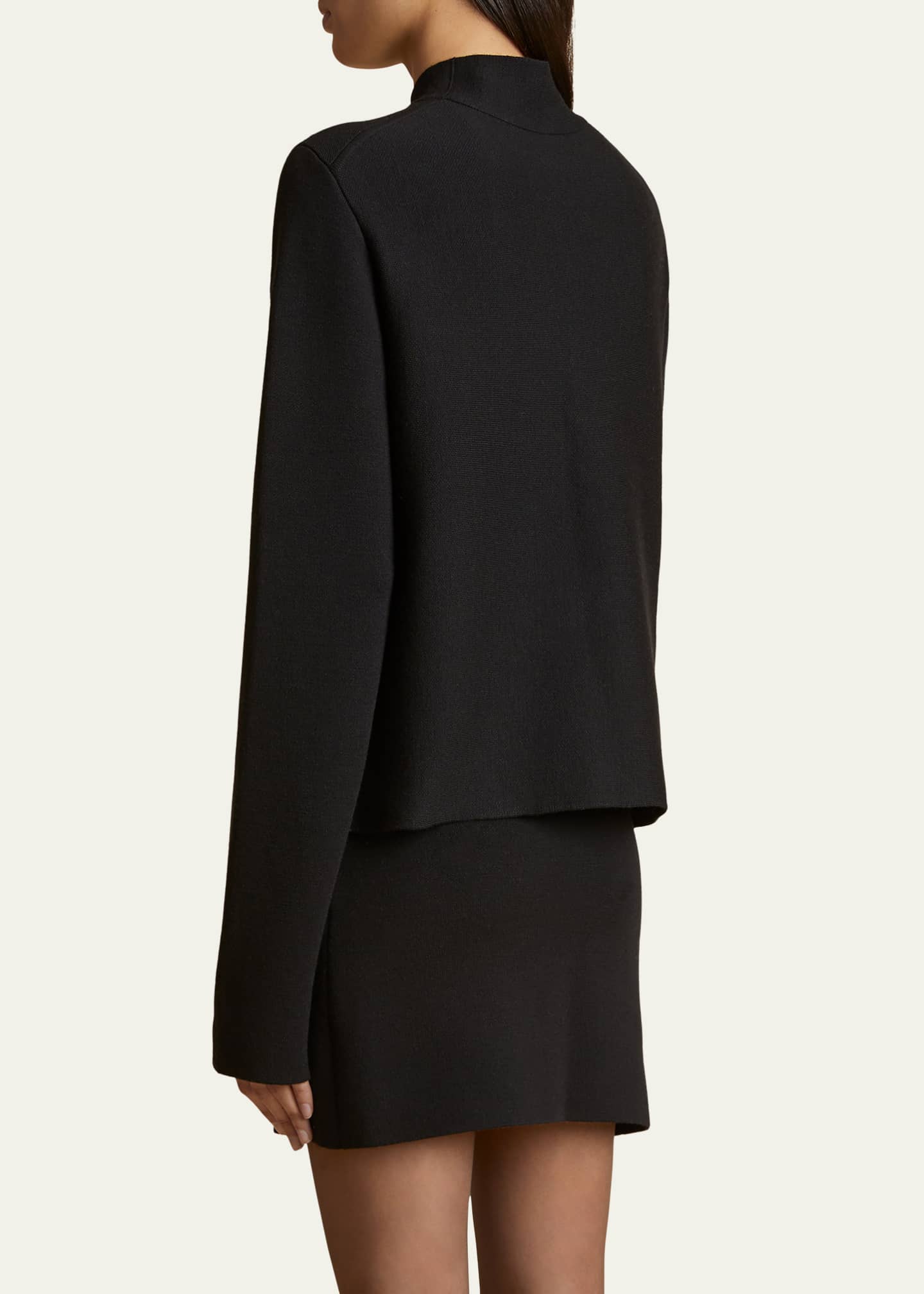 Khaite Calliope Mock Neck Wool-Blend Top Image 3 of 5
