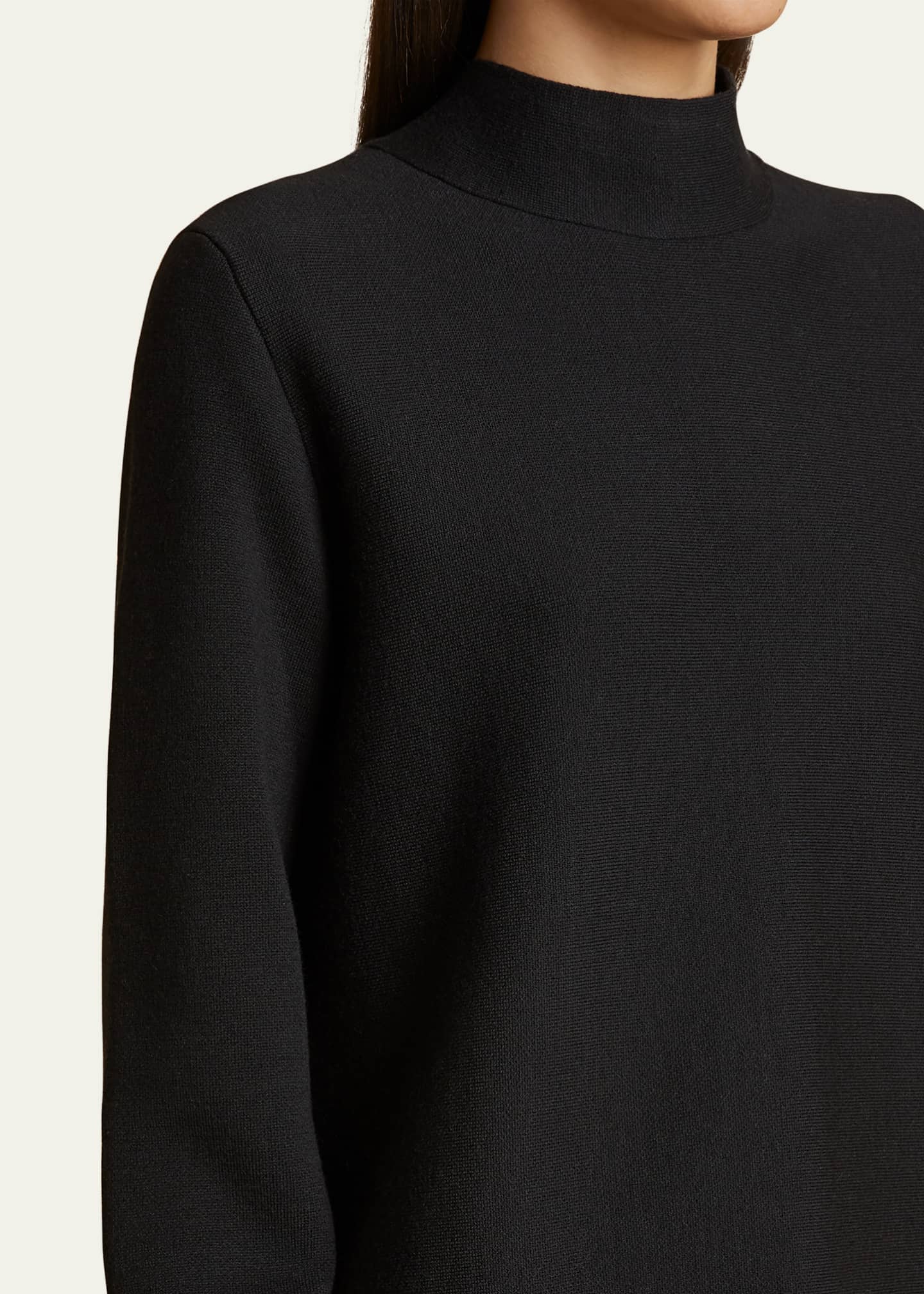 Khaite Calliope Mock Neck Wool-Blend Top Image 5 of 5