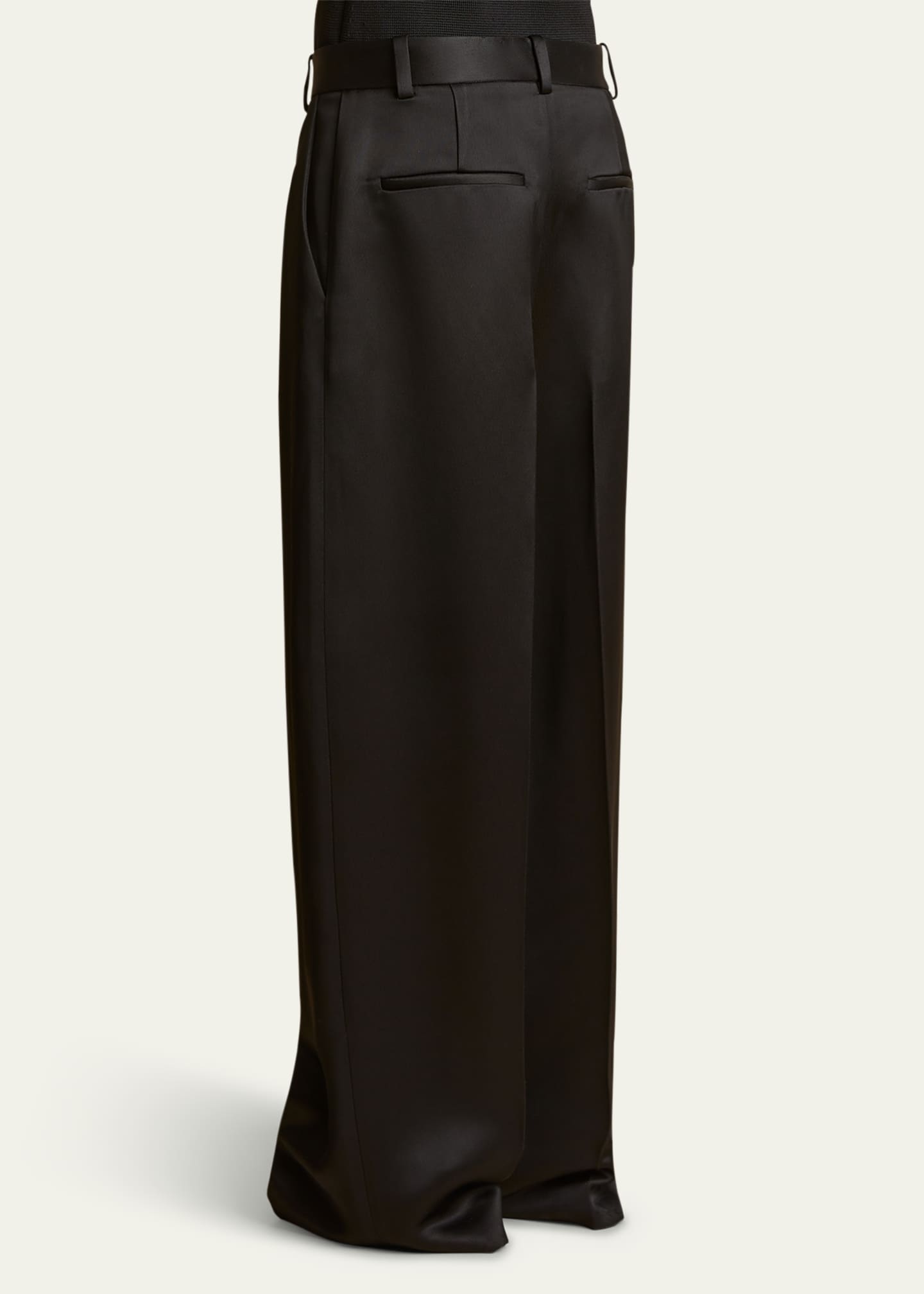 Khaite Marinta Pintuck Wide Leg Pants Image 2 of 4