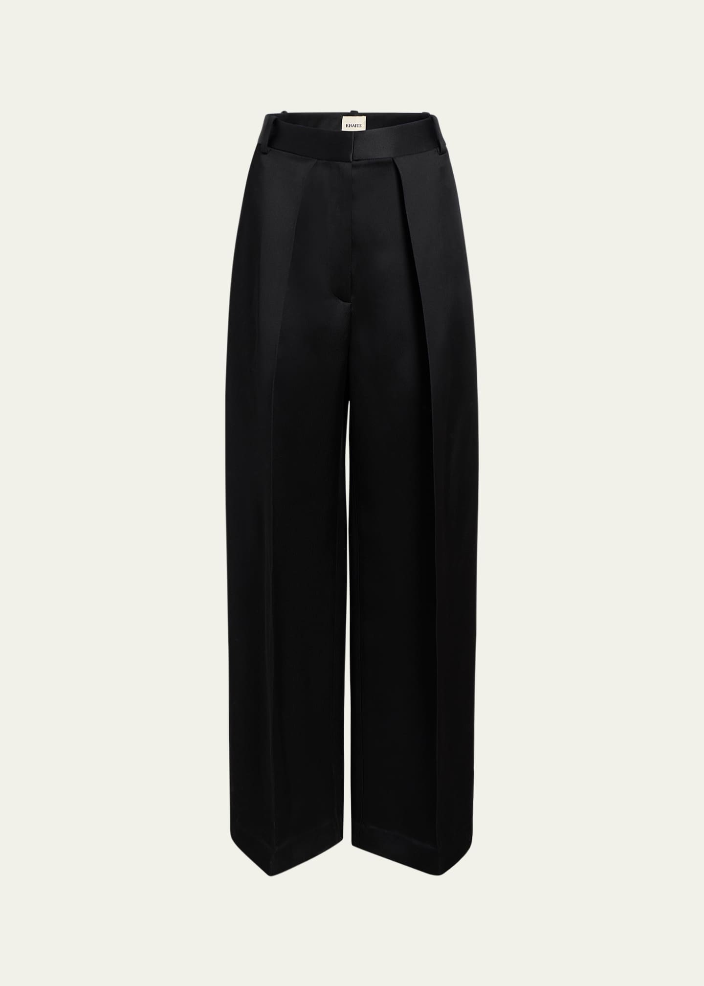 Khaite Marinta Pintuck Wide Leg Pants Image 1 of 4