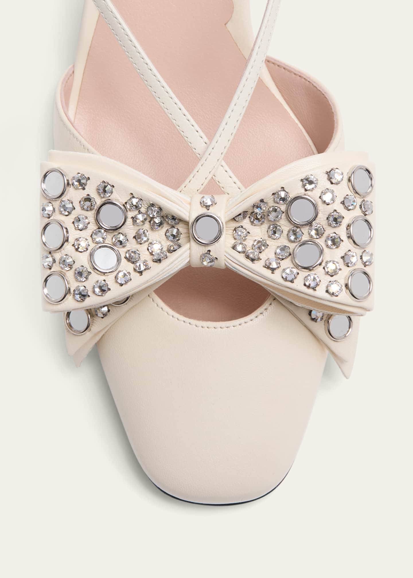 Valentino Garavani Bowow Studded Bow Slingback Pumps Image 5 of 5