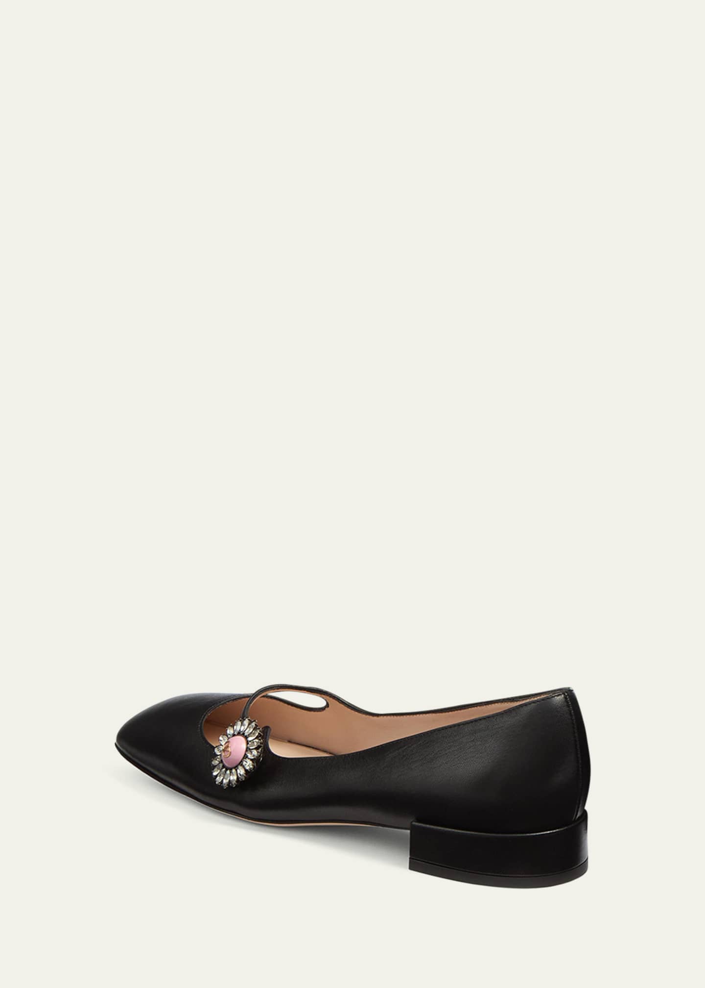 Valentino Garavani Mary Jane Jeweled Ballerina Flats Image 4 of 6