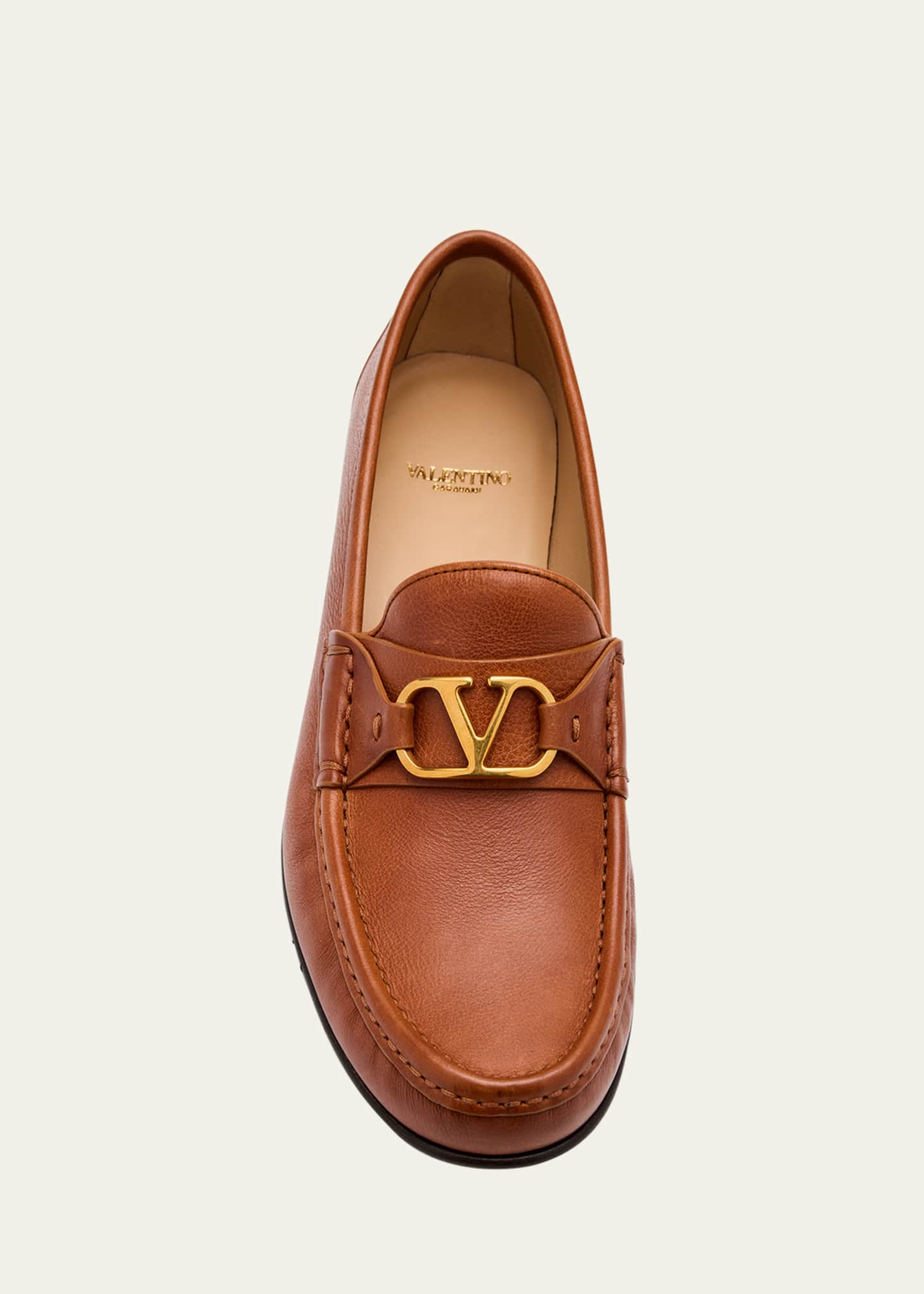 Valentino Garavani VLogo Medallion Leather Loafers Image 6 of 6