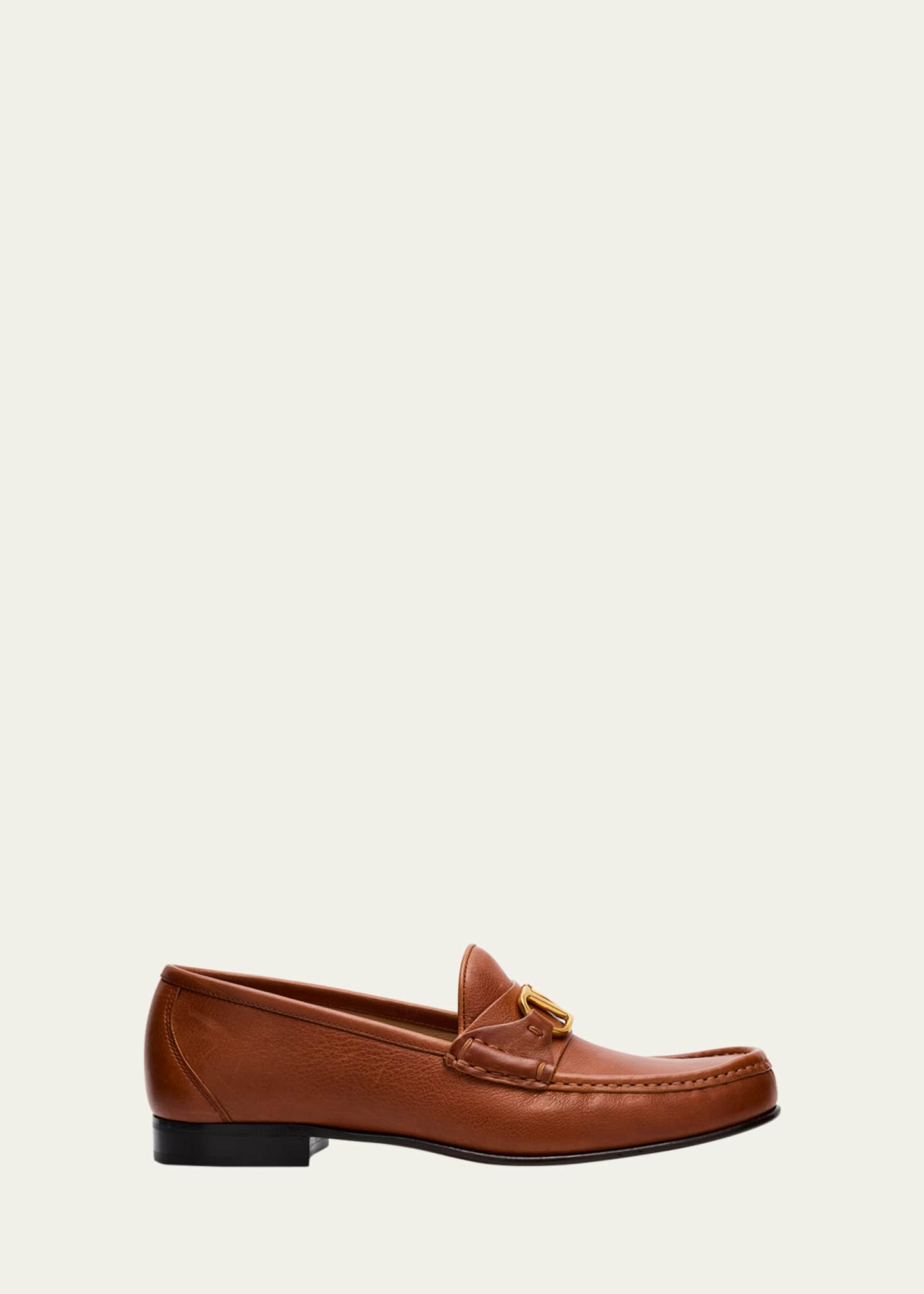 Valentino Garavani VLogo Medallion Leather Loafers Image 1 of 6