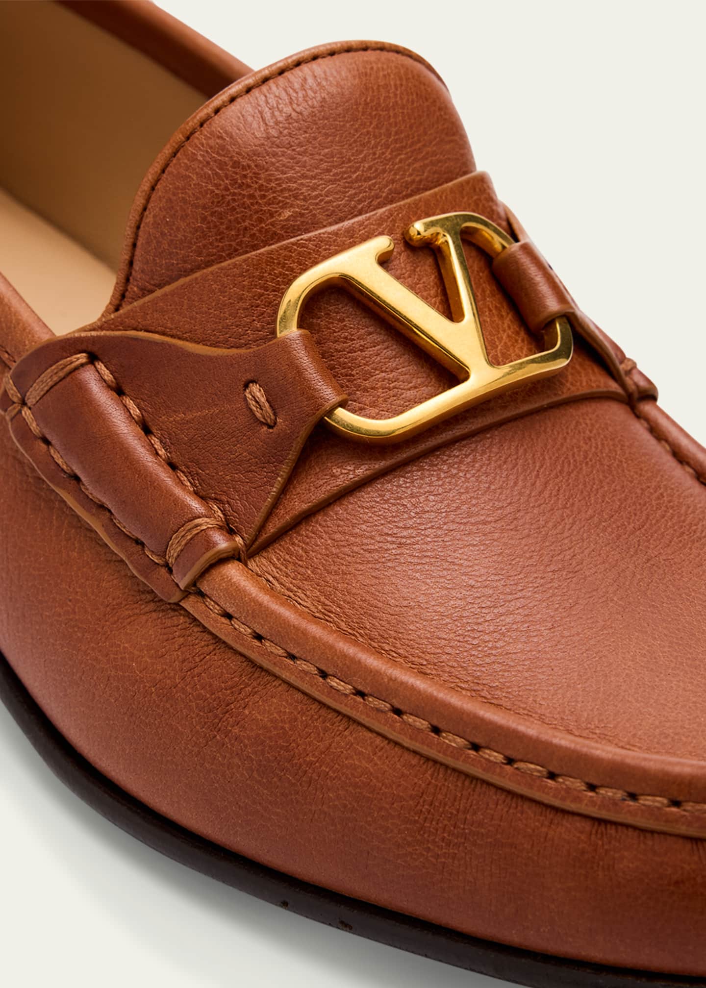 Valentino Garavani VLogo Medallion Leather Loafers Image 5 of 6