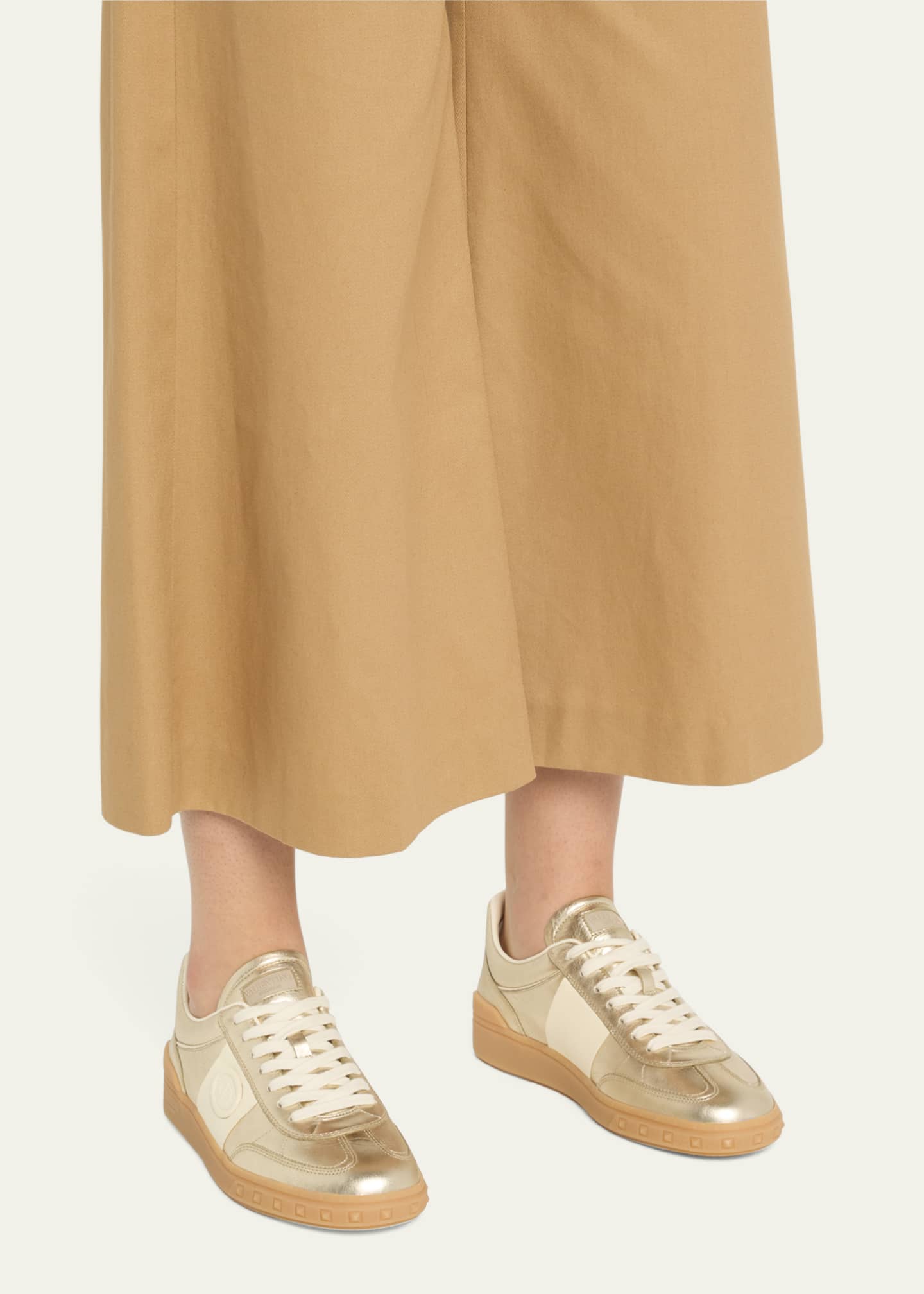 Valentino Garavani Upvillage Metallic Low-Top Sneakers Image 2 of 6