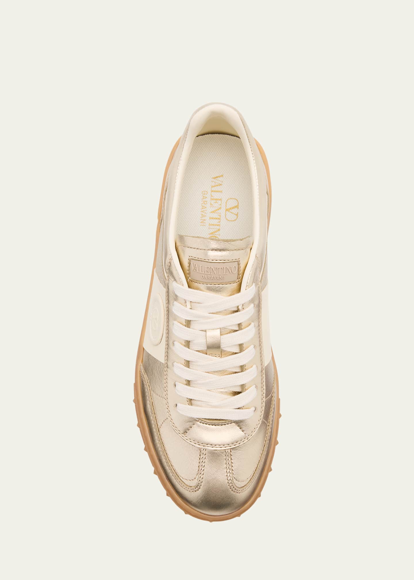 Valentino Garavani Upvillage Metallic Low-Top Sneakers Image 5 of 6