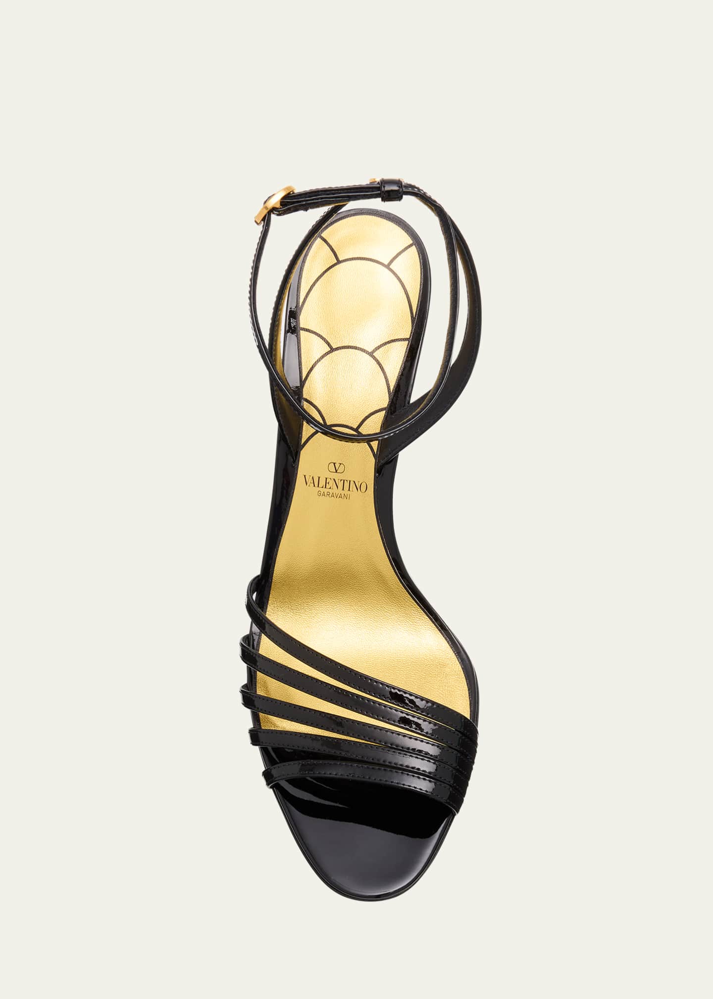 Valentino Garavani Ladycrush Leather Ankle-Strap Sandals Image 6 of 6