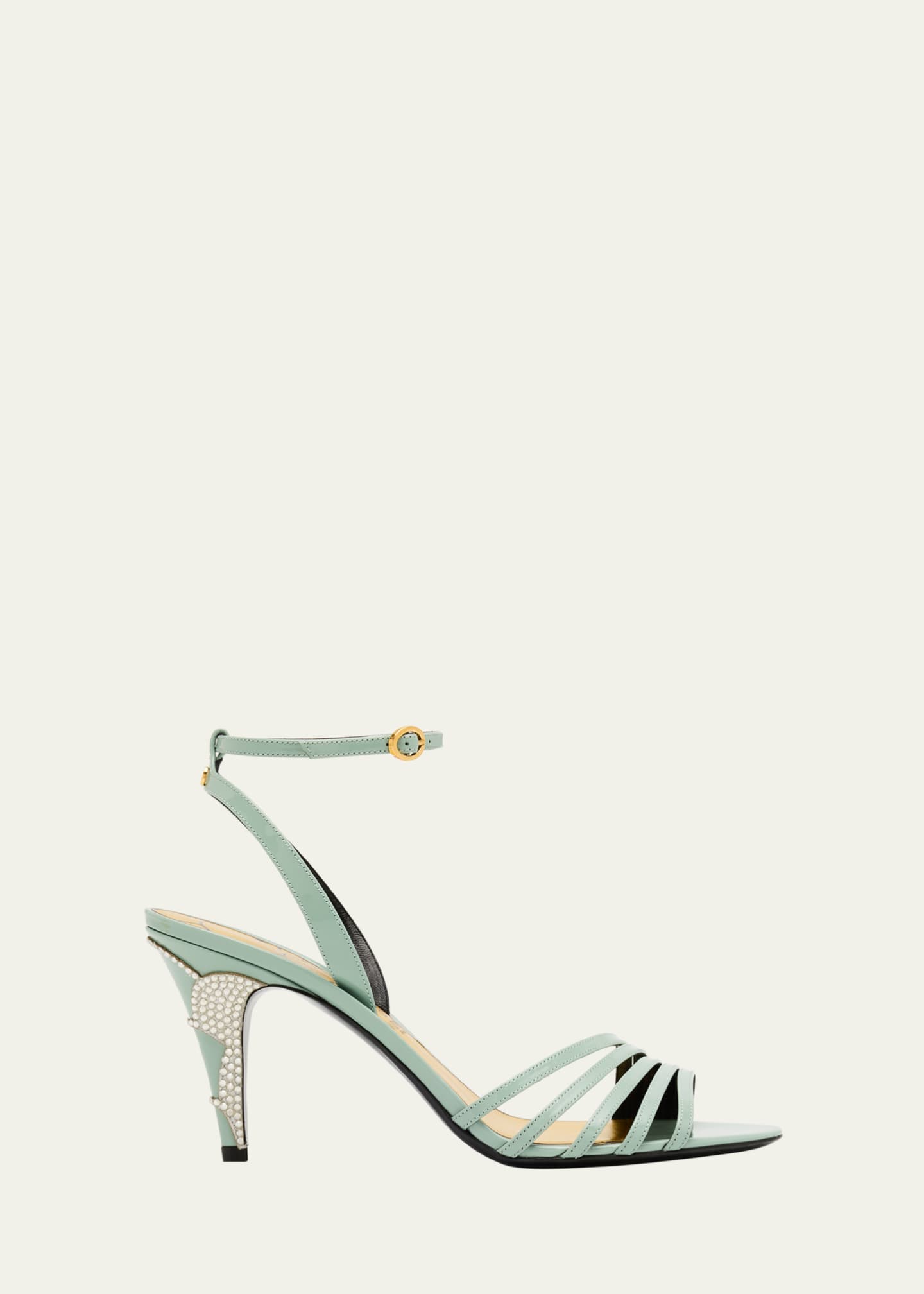 Valentino Garavani Ladycrush Leather Ankle-Strap Sandals