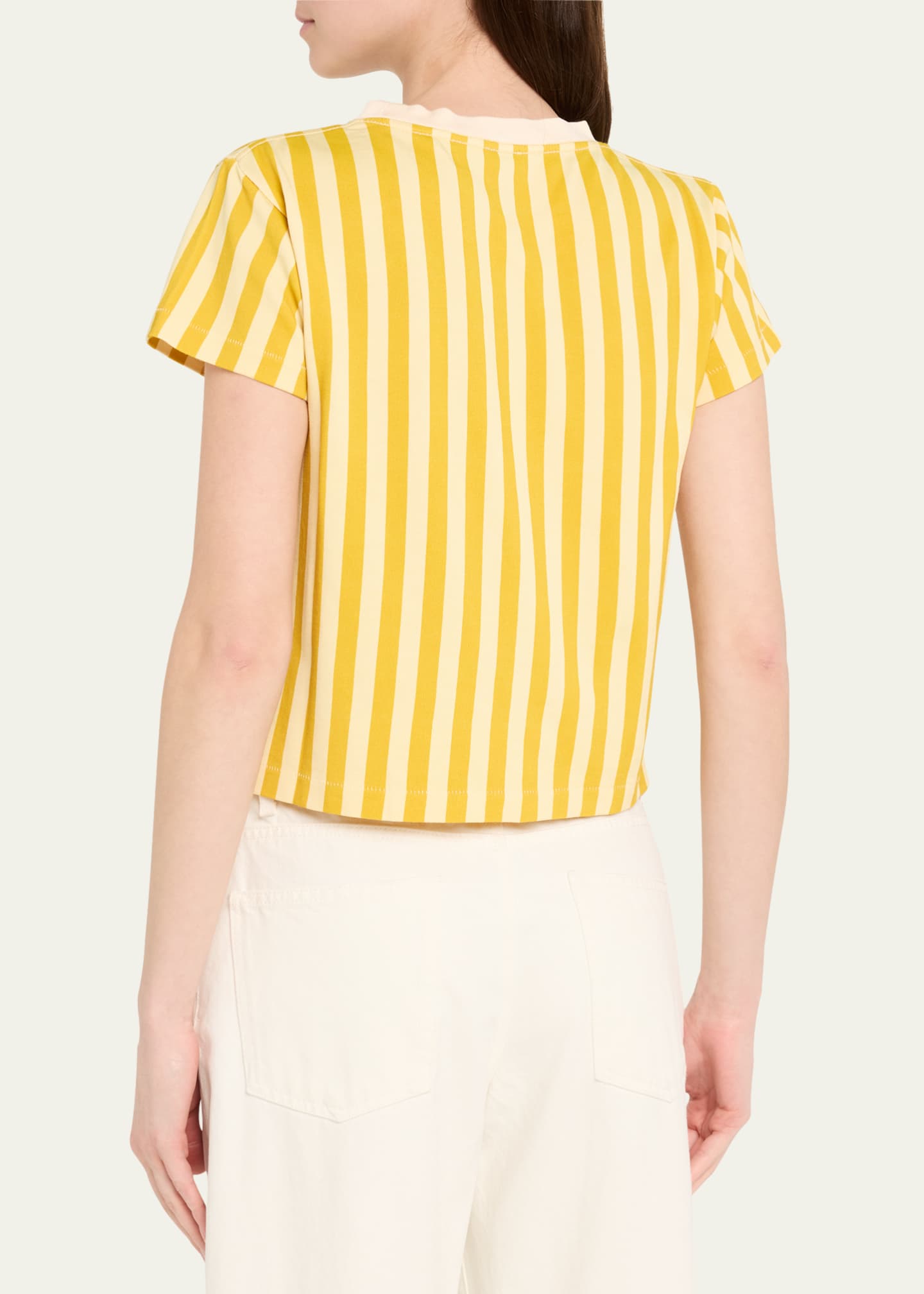 Bode Medalist Stripe Embroidered Tee Image 3 of 5