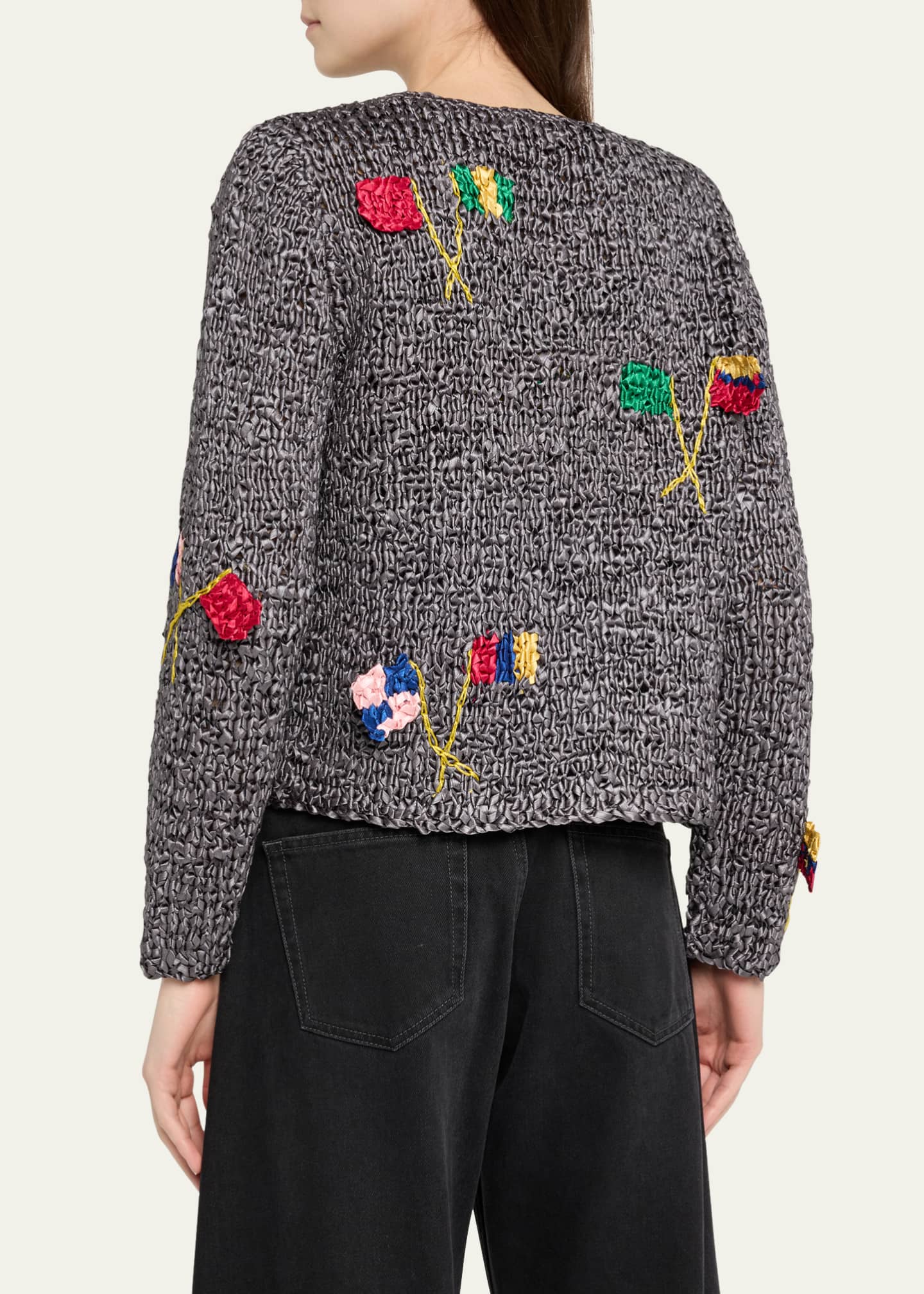 Bode Promenade Raised Flag Crochet Cardigan Image 3 of 5