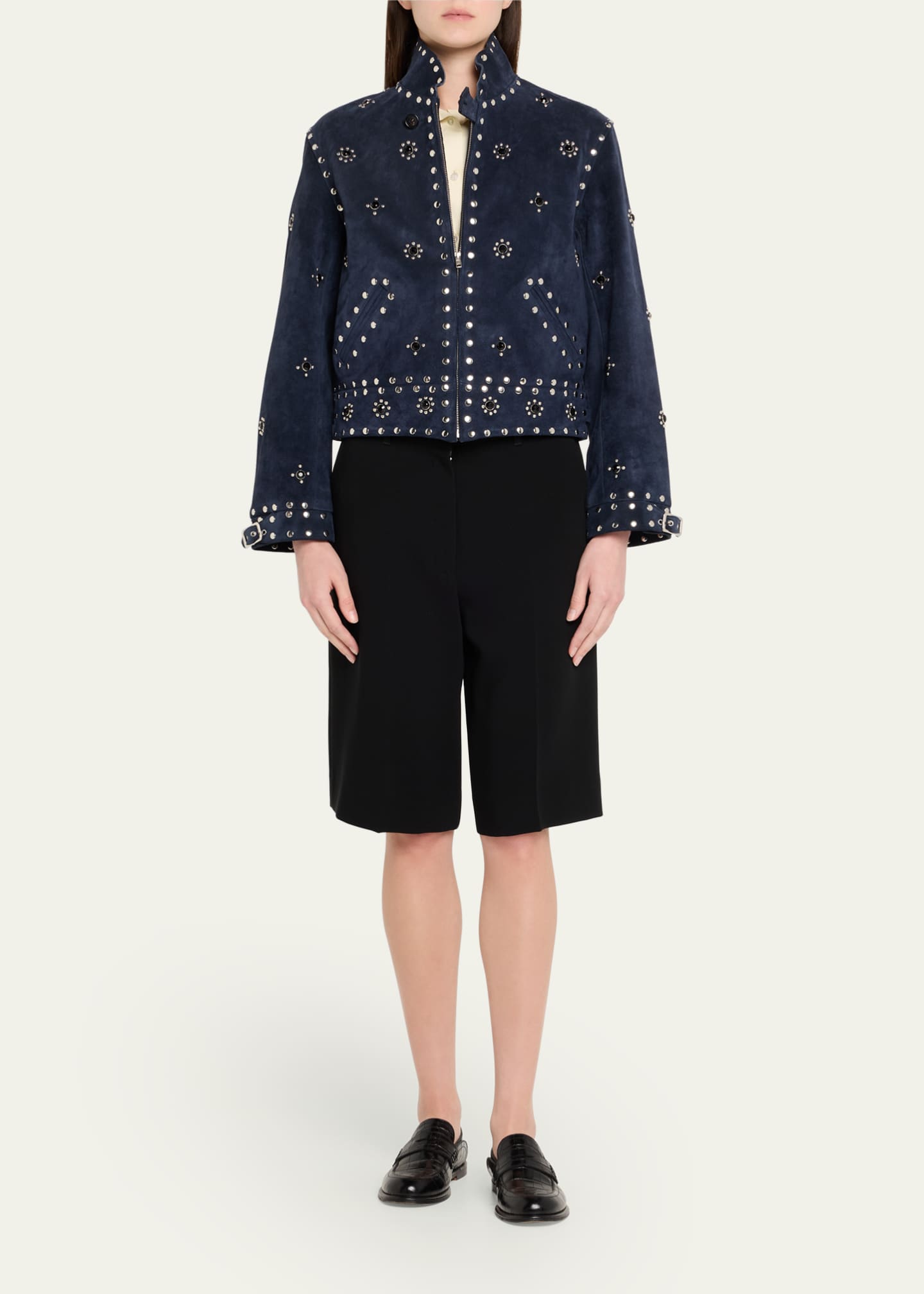 Bode Howard Studded Suede Jacket Image 2 of 5