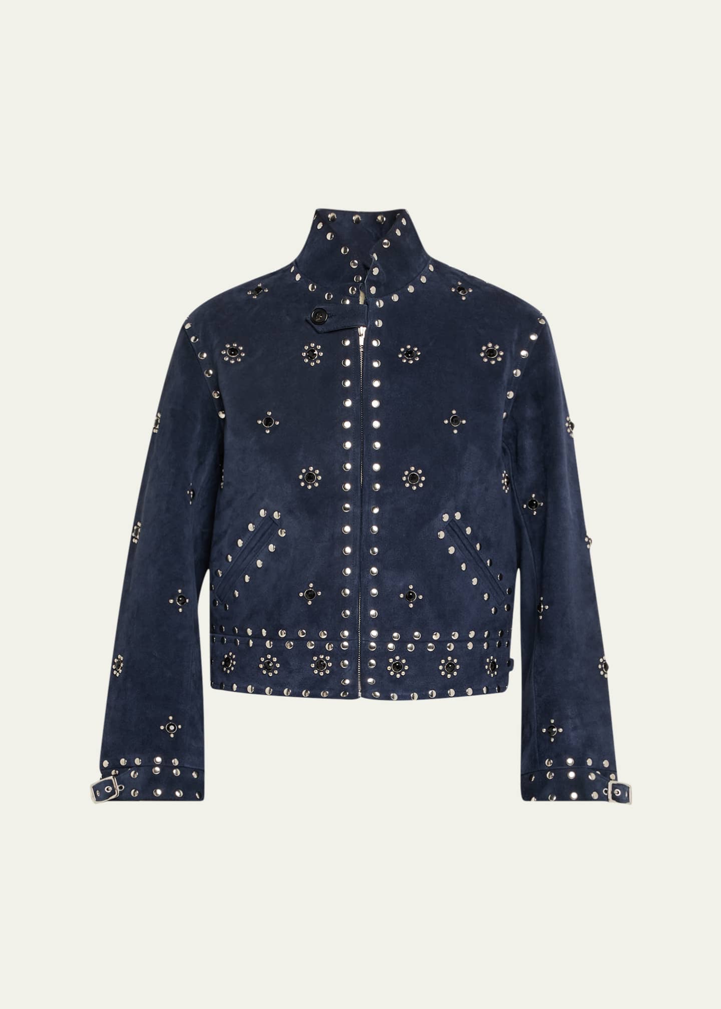 Bode Howard Studded Suede Jacket Image 1 of 5