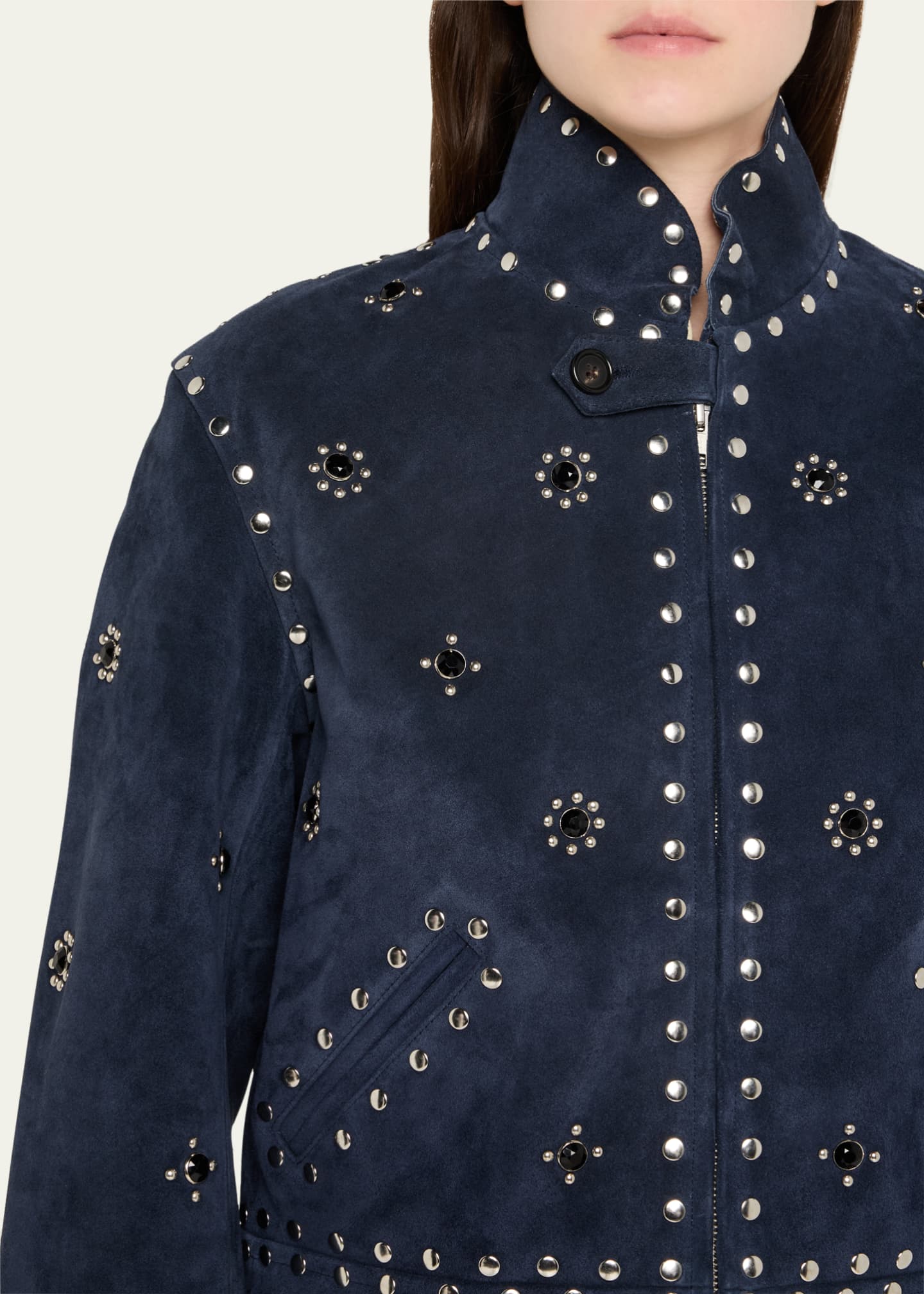 Bode Howard Studded Suede Jacket Image 5 of 5