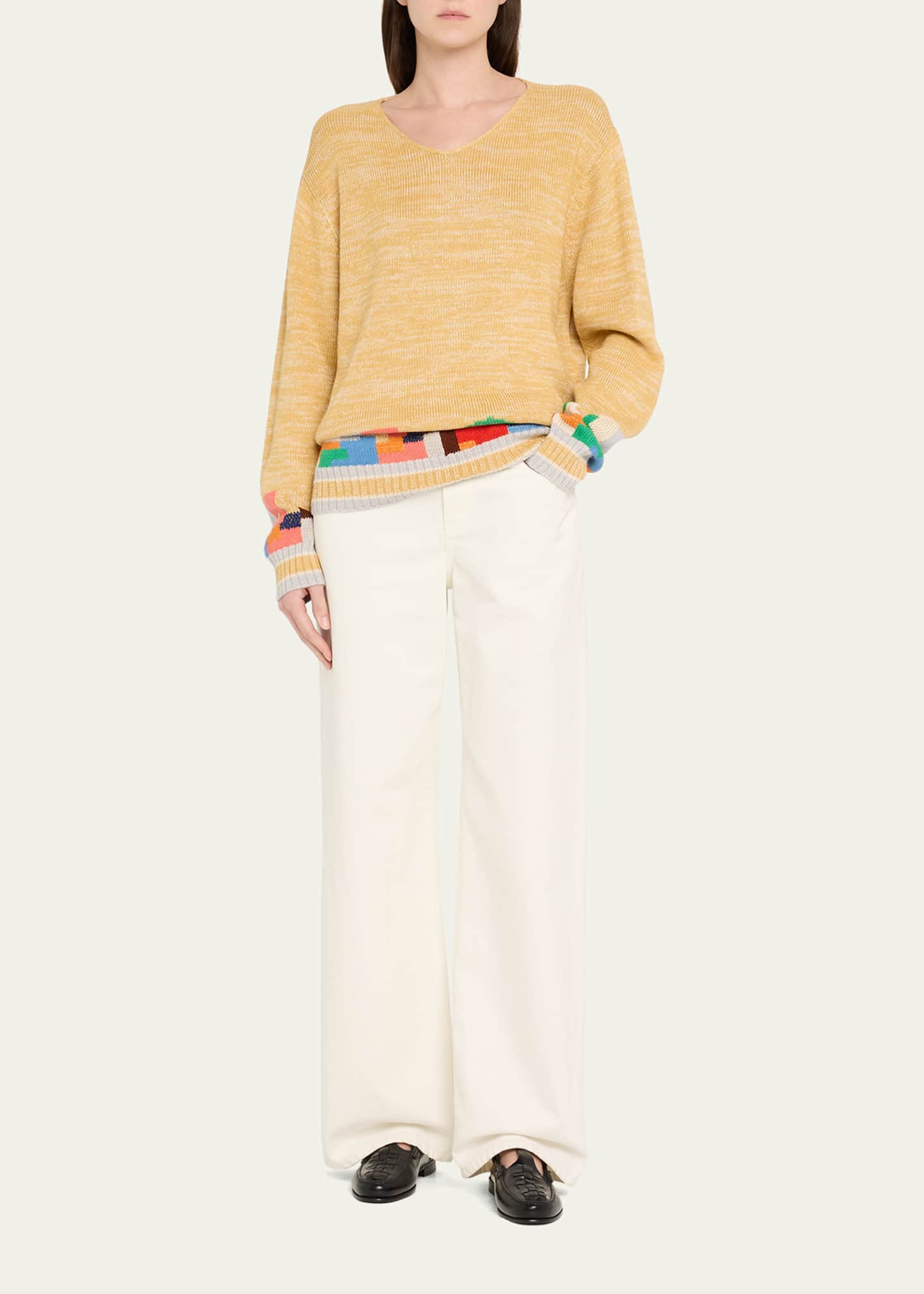 Bode Swatch Abstract Knit Sweater Image 2 of 5