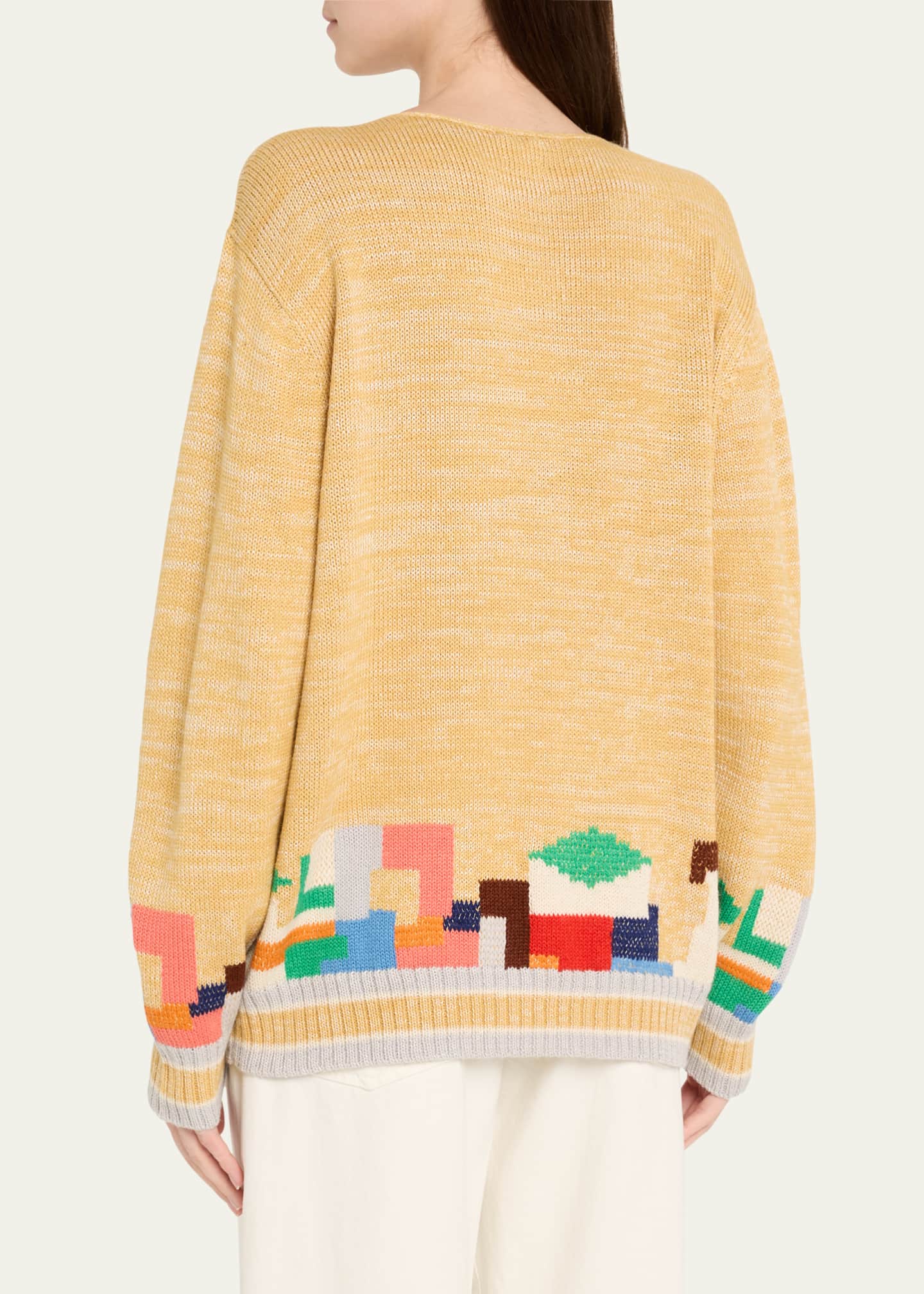 Bode Swatch Abstract Knit Sweater Image 3 of 5
