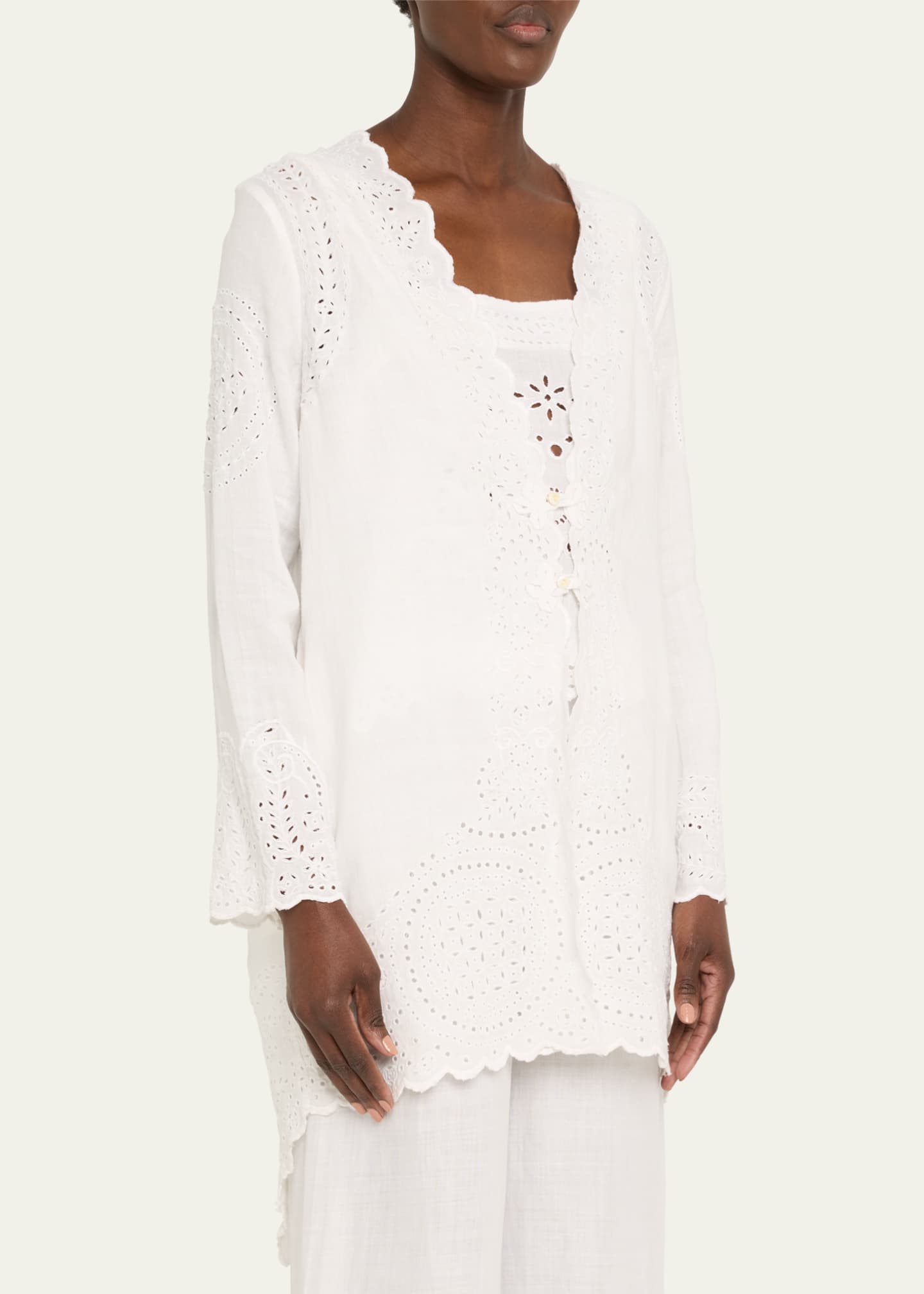 Bode Belvoir Broderie Anglaise Lace Top Image 4 of 5