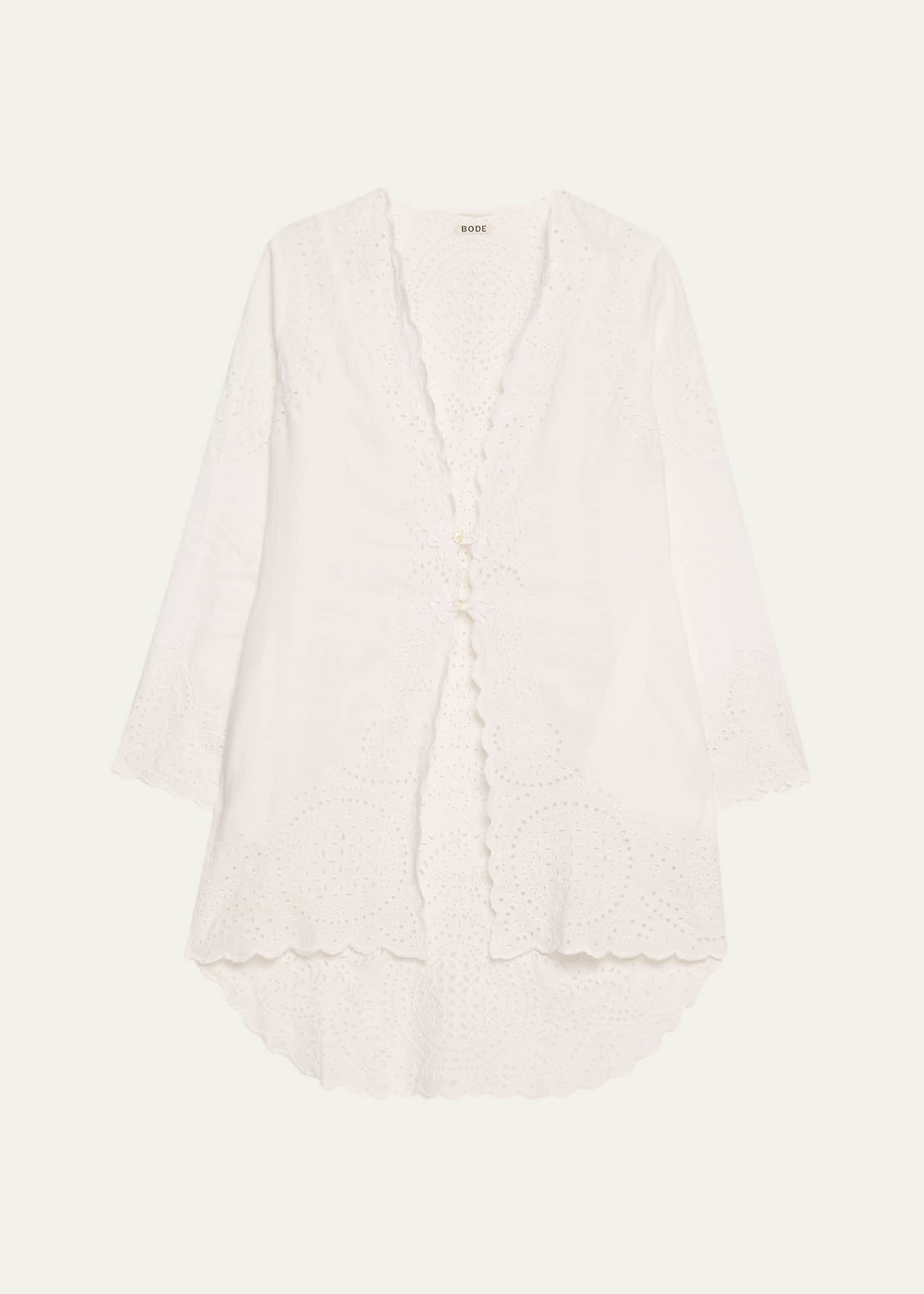 Bode Belvoir Broderie Anglaise Lace Top Image 1 of 5