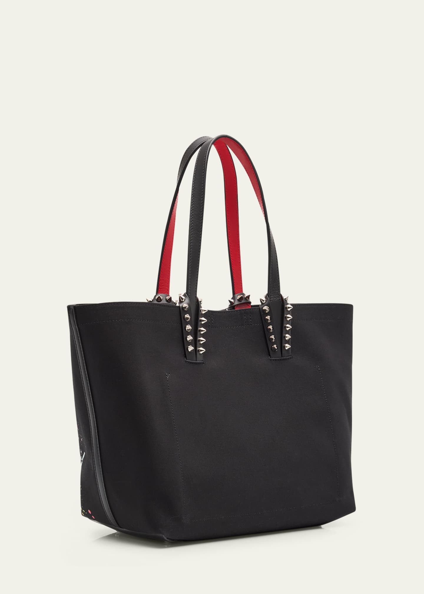 Christian Louboutin Cabata Small Beach Splash Logo Tote Bag Image 3 of 6