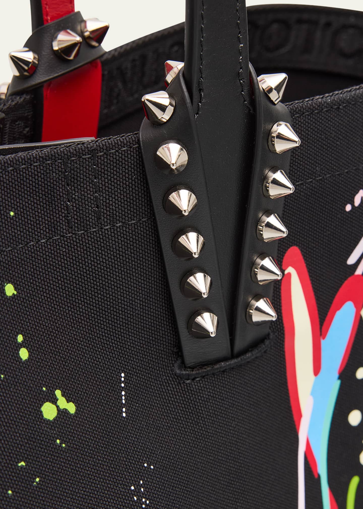 Christian Louboutin Cabata Small Beach Splash Logo Tote Bag Image 6 of 6