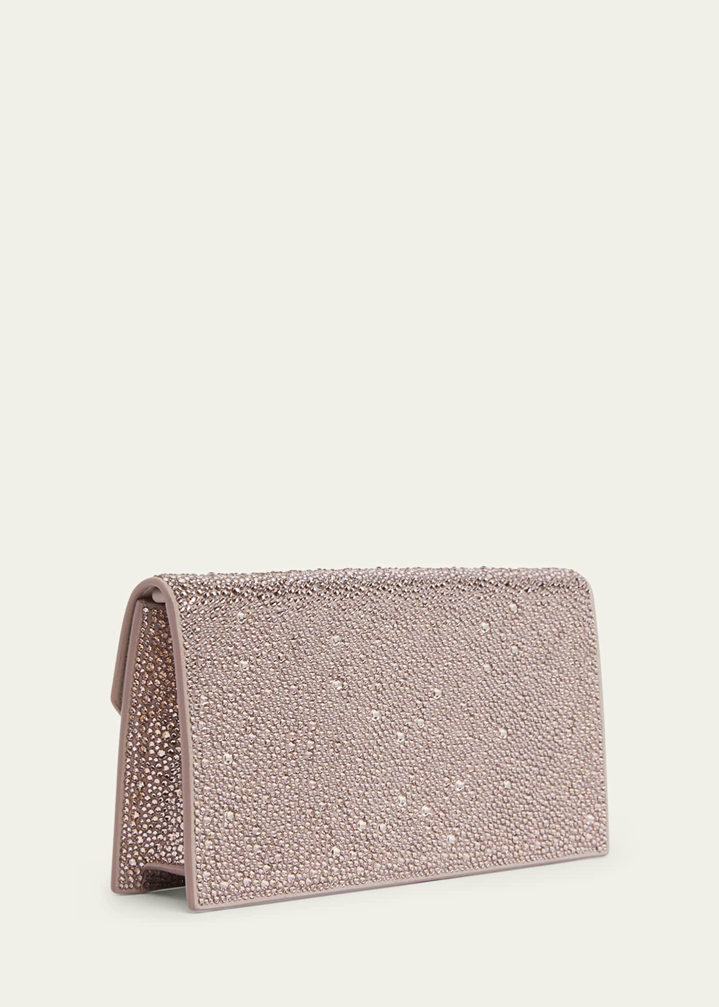 Christian Louboutin Loubi54 Strass Flap Clutch Bag Image 2 of 4