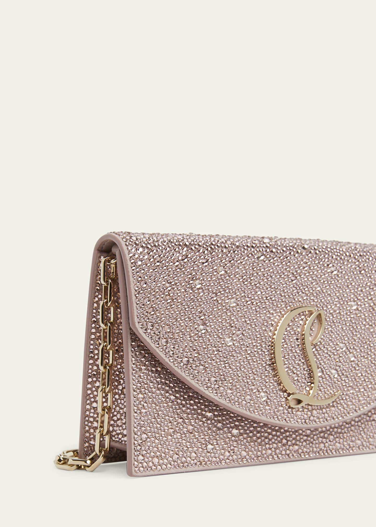 Christian Louboutin Loubi54 Strass Flap Clutch Bag Image 4 of 4