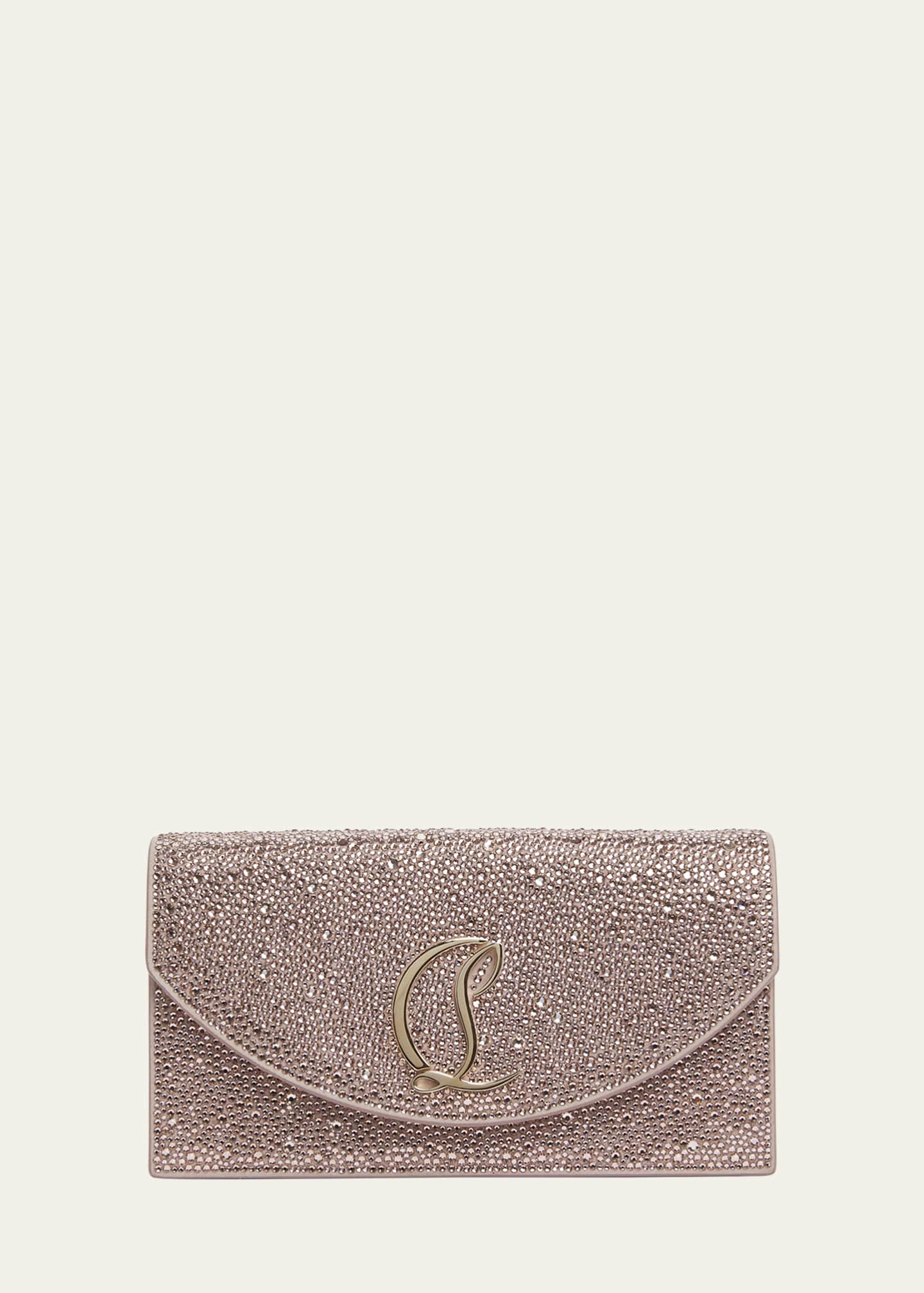 Christian Louboutin Loubi54 Strass Flap Clutch Bag Image 1 of 4