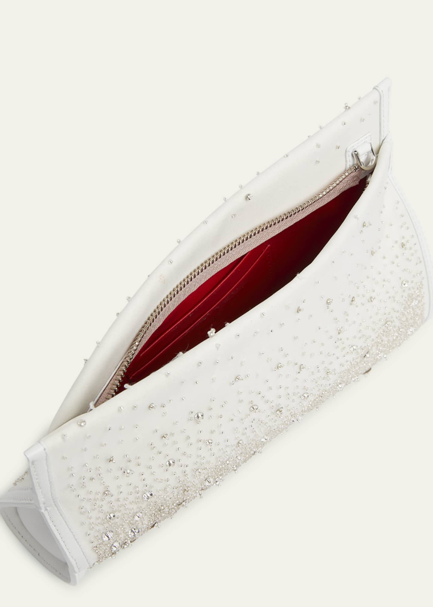 Christian Louboutin Loubitwist Small Embellished Satin Clutch Bag Image 3 of 3
