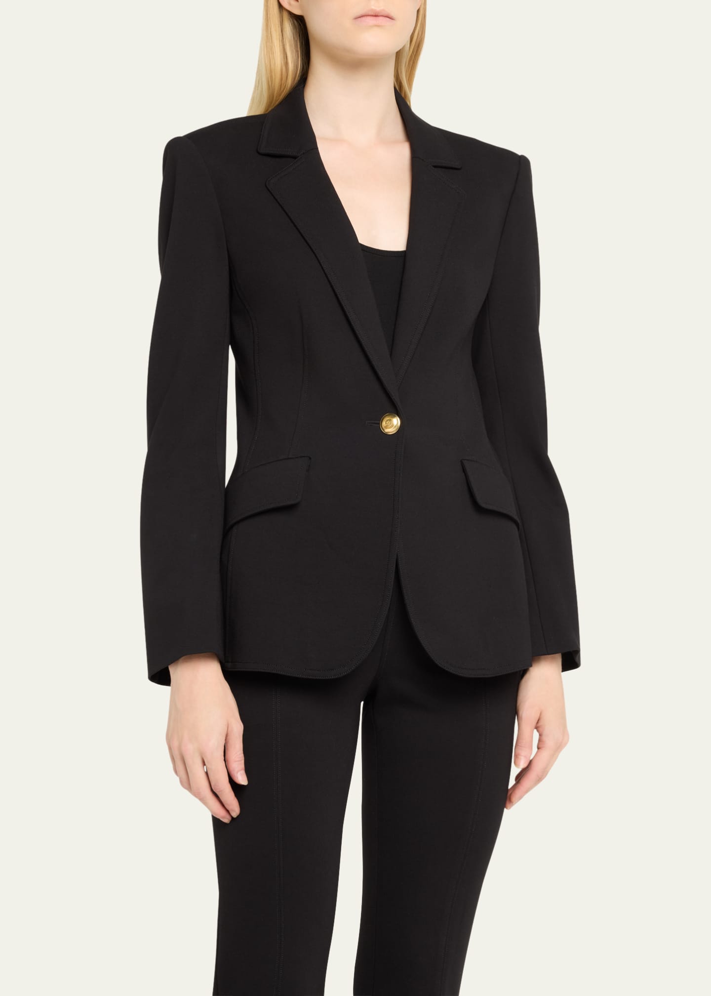 Cinq a Sept Danicka Tailored Ponte Blazer Image 4 of 5