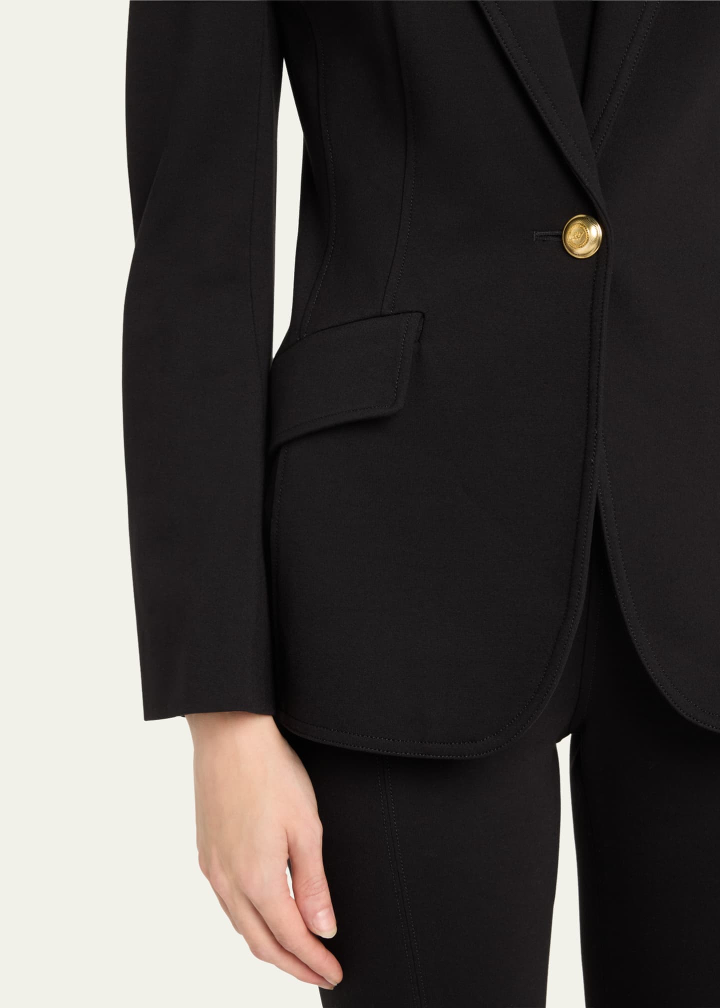 Cinq a Sept Danicka Tailored Ponte Blazer Image 5 of 5