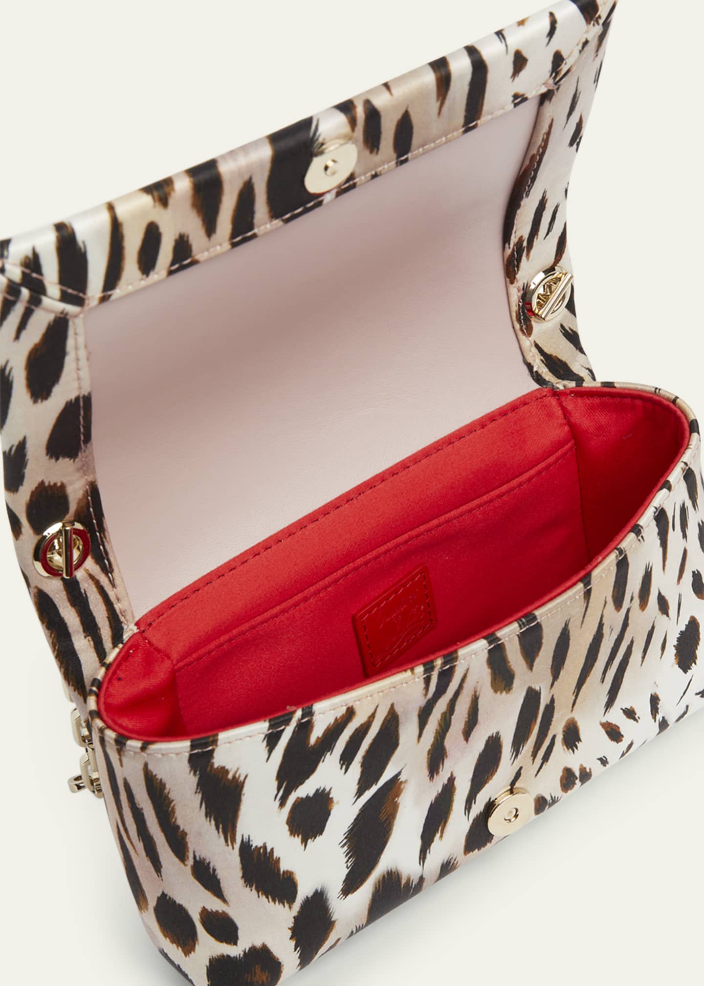 Christian Louboutin Loubi54 Cheetah Suede Crossbody Bag Image 3 of 3