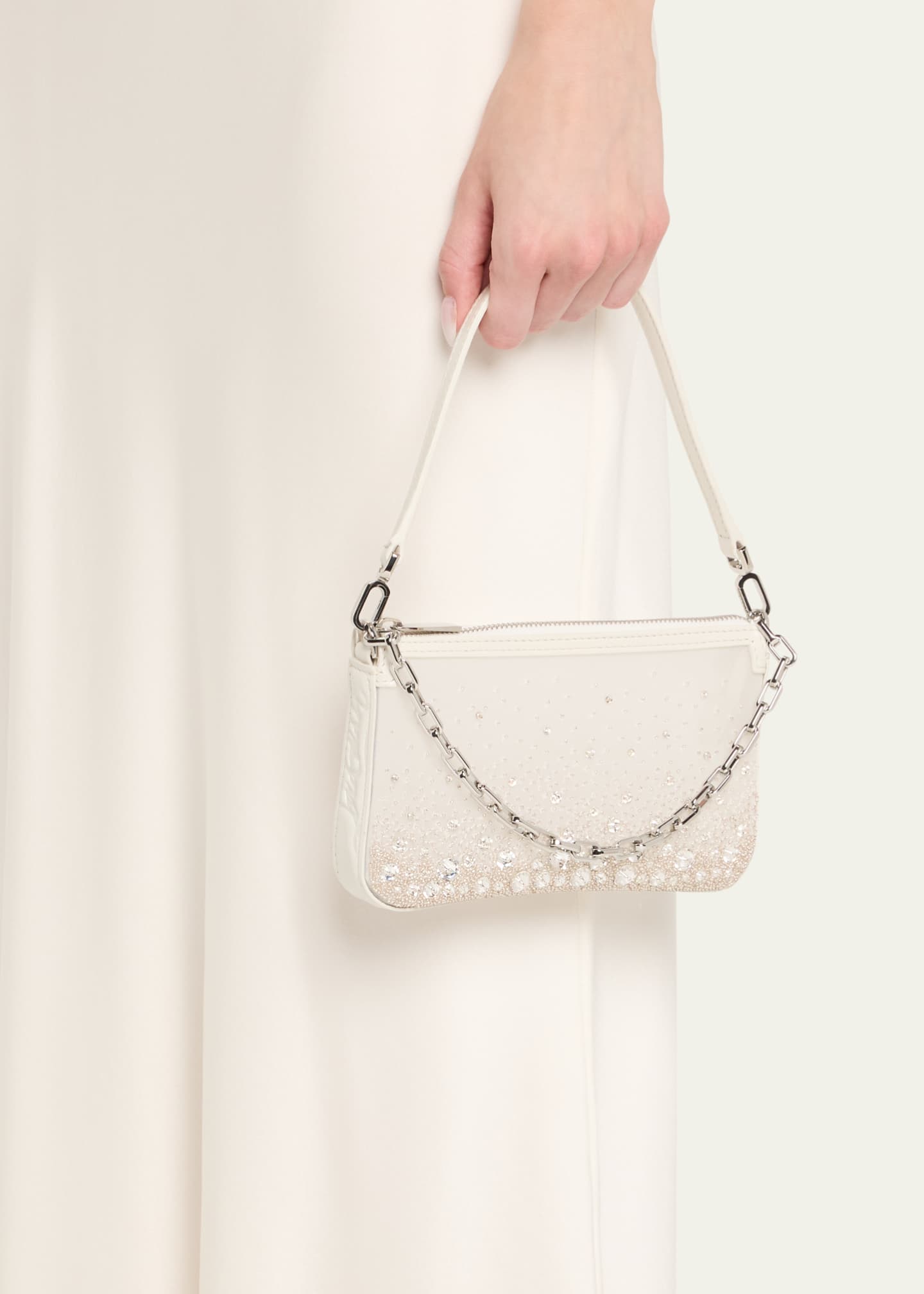 Christian Louboutin Loubila Mini Mesh Embellished Shoulder Bag Image 2 of 6
