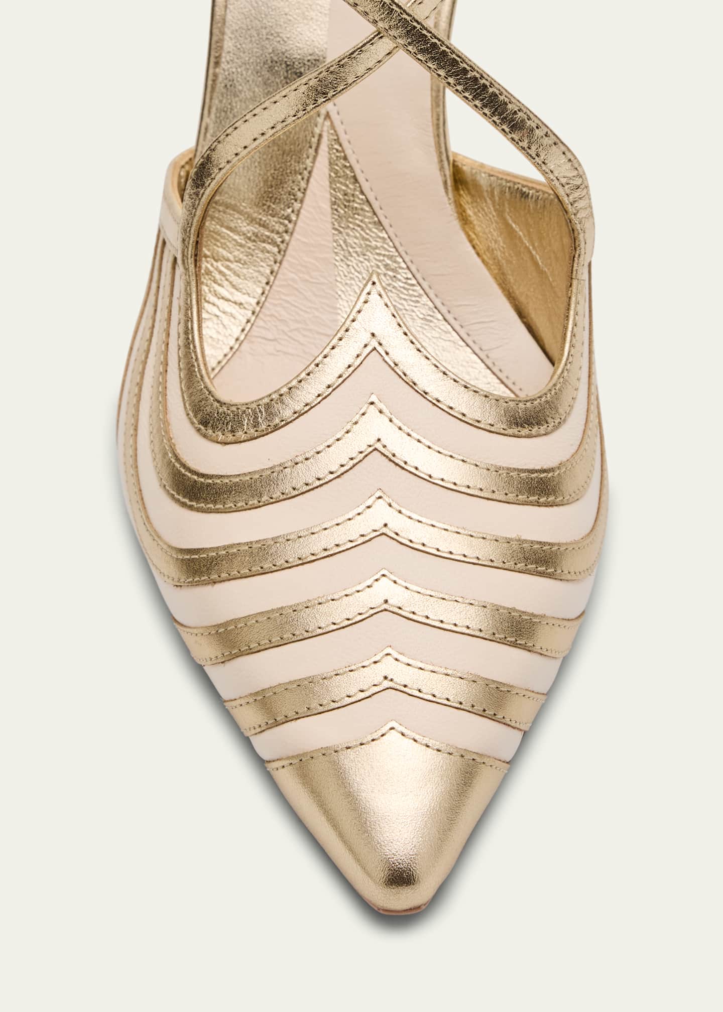 Roger Vivier I Love Vivier Bicolor Slingback Pumps Image 6 of 7