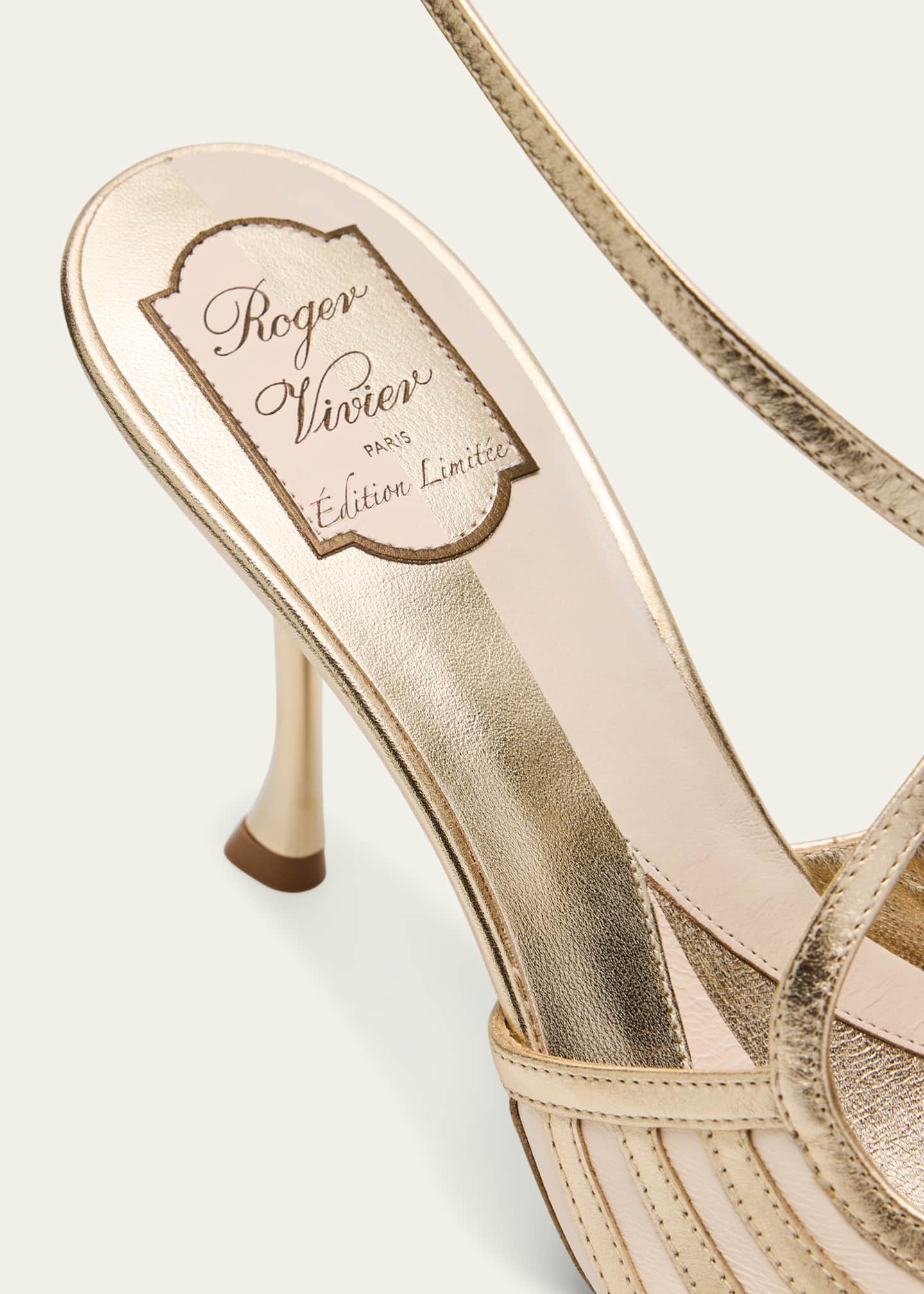 Roger Vivier I Love Vivier Bicolor Slingback Pumps Image 7 of 7