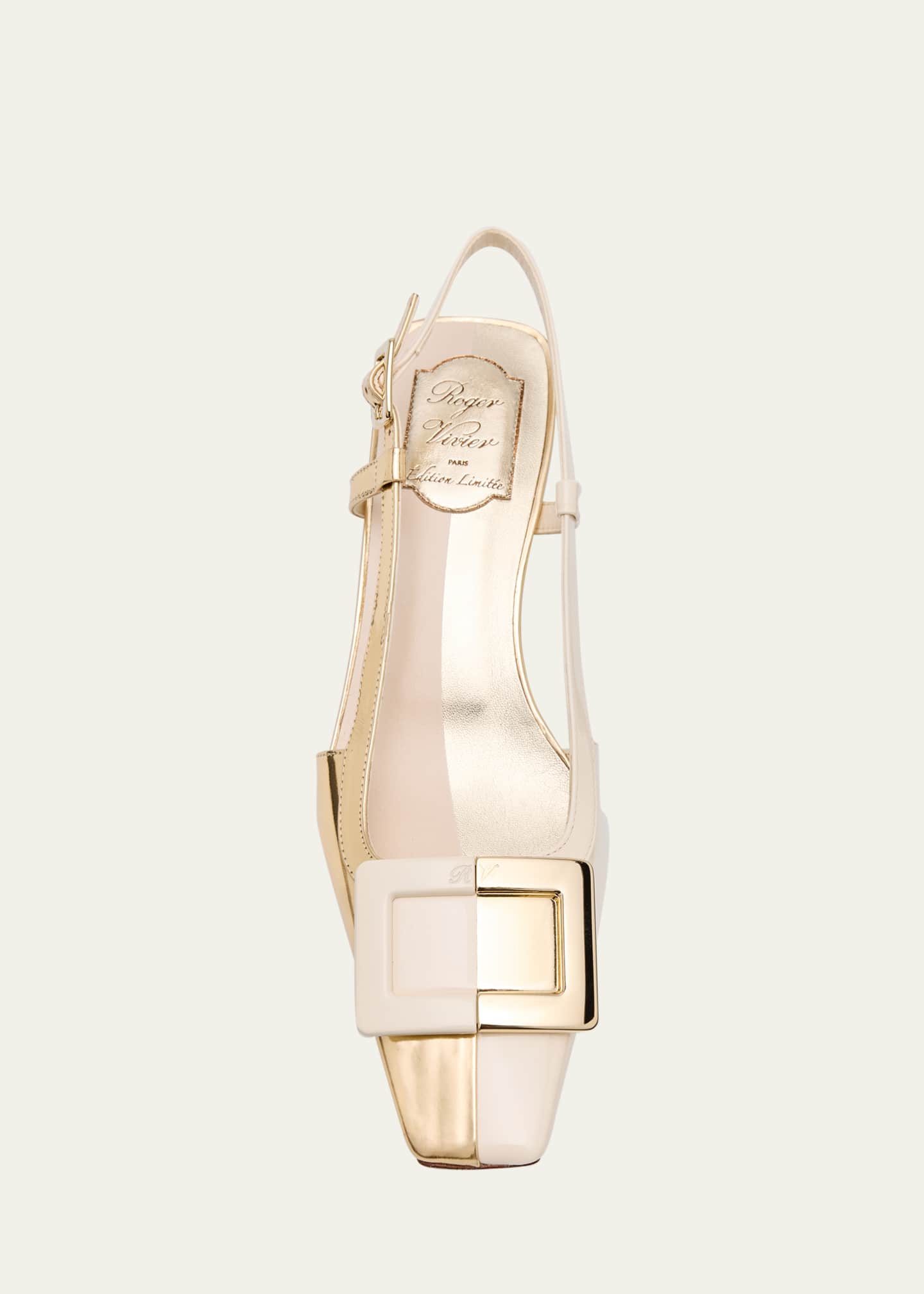 Roger Vivier Belle Vivier Colorblock Slingback Pumps Image 6 of 6